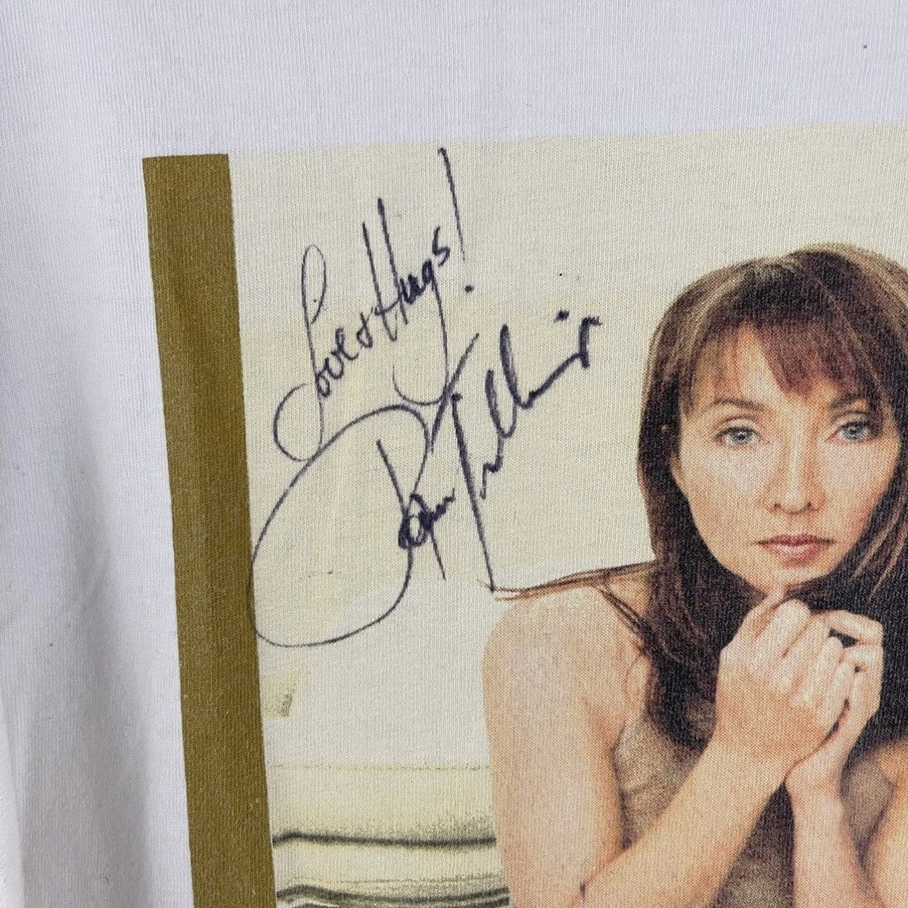 Other Vintage 2001 White Signed Pam Tillis Thunder & Roses Tee Size XL / US 12-14 / IT 48-50 - 3 Thumbnail