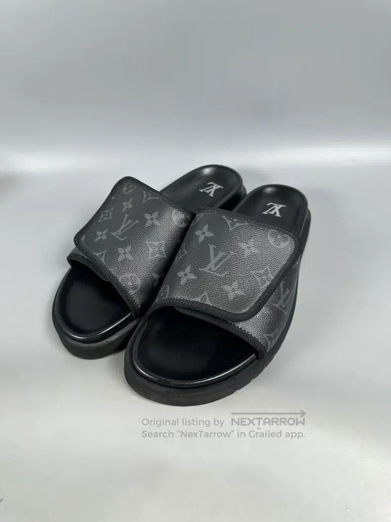 Louis Vuitton Louis Vuitton Old Flower Velcro Beach Slippers Size US 8 / EU 41 - 3 Thumbnail