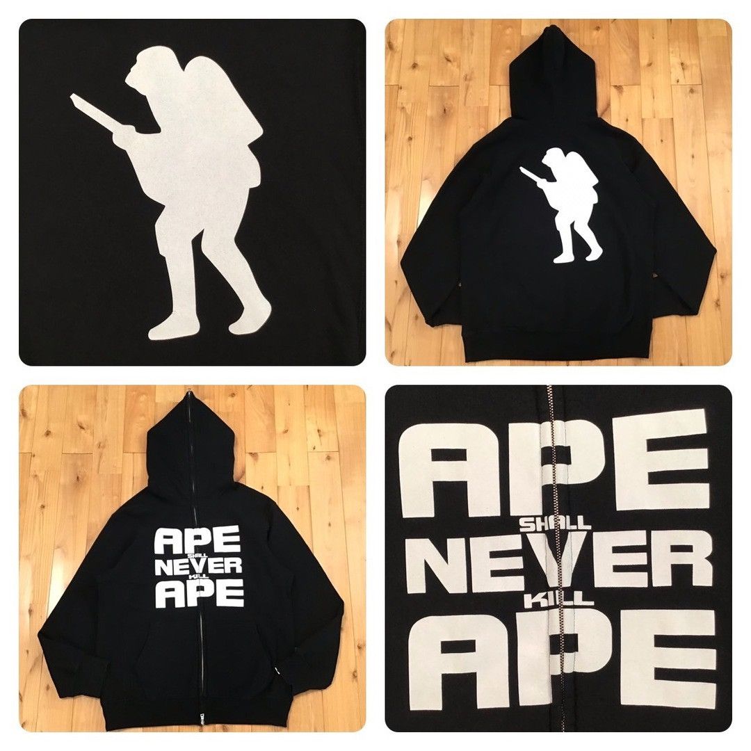 Bape BAPE ASNKA Soldier Logo Full Zip Hoodie a bathing ape NIGO Size US M / EU 48-50 / 2 - 1 Thumbnail