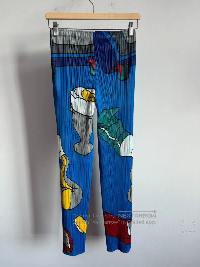 Issey Miyake Issey Miyake size:3 Blue Pants Size 23" - 2 Thumbnail