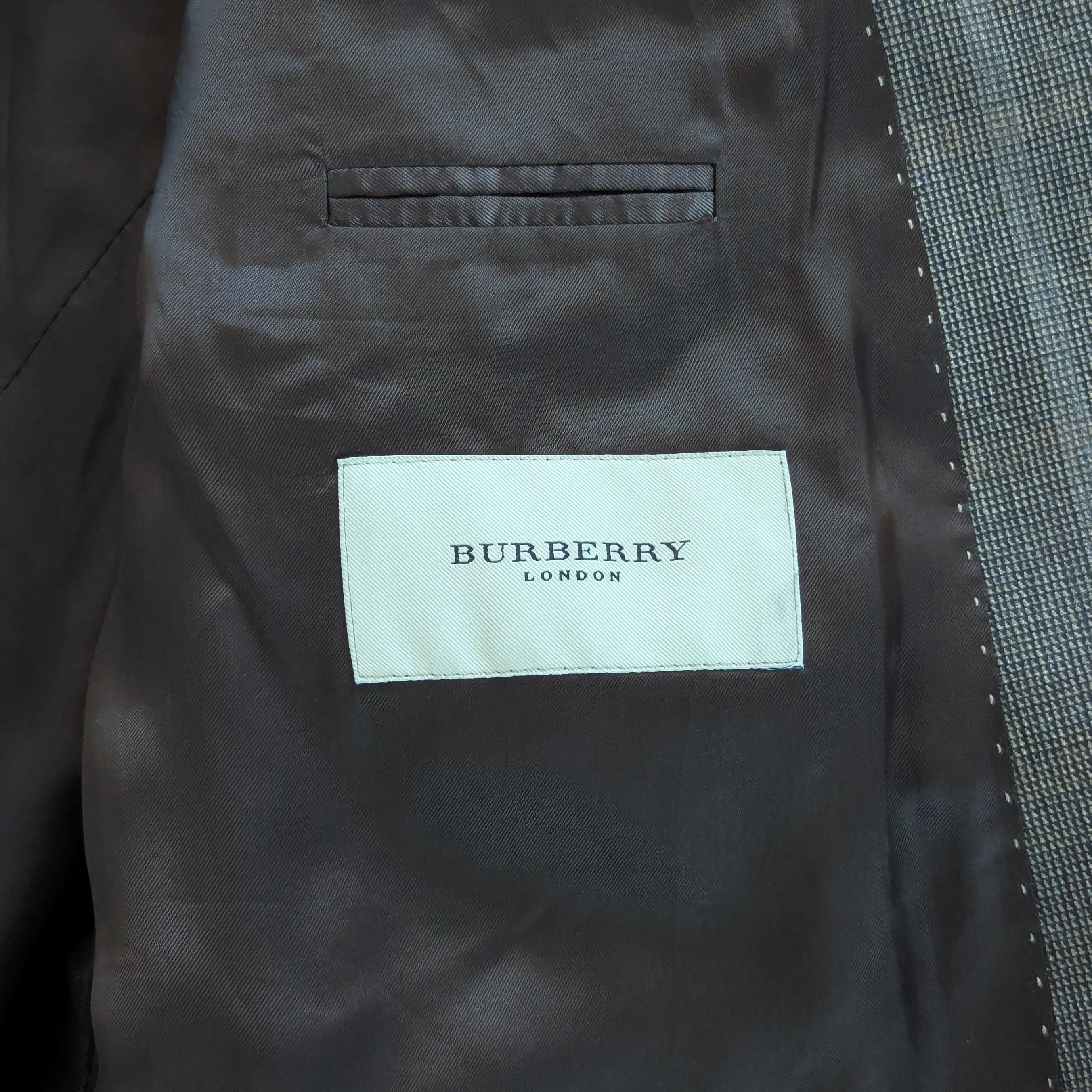 Burberry BURBERRY London K-Knoff Wool & Silk Blazer Jacket Luxury Size 44R - 12 Thumbnail
