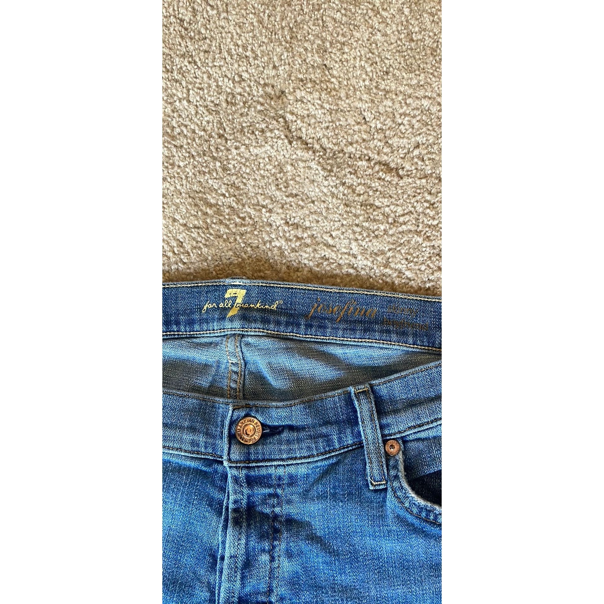 7 For All Mankind 7 For All Mankind Womens Straight Leg Medium Wash Jeans Size Size 32" / US 10 / IT 46 - 4 Thumbnail
