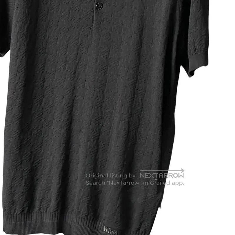 Versace Versace Black Silk Logo Short Sleeve Polo . Size US S / EU 44-46 / 1 - 4 Thumbnail