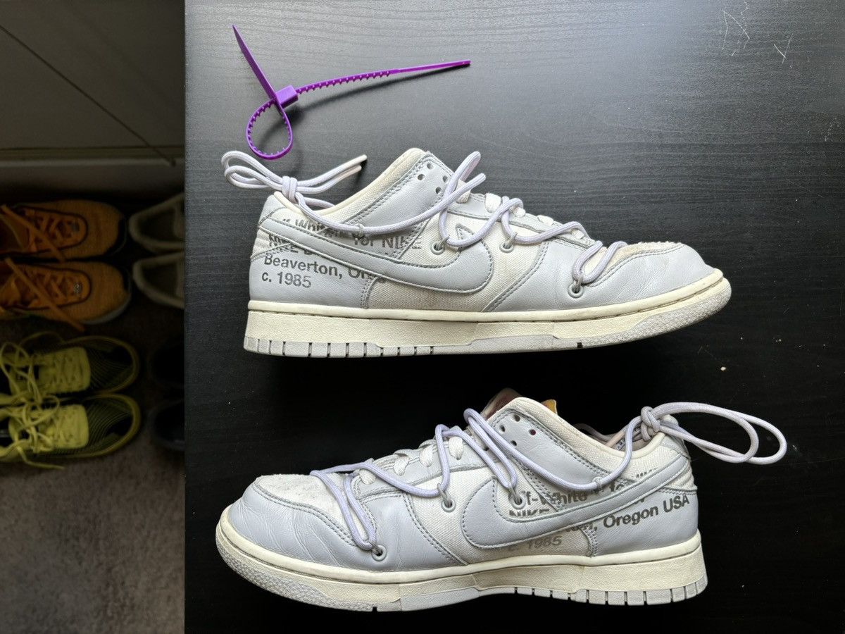Nike Nike Dunk Low Off-White Lot 3/50 Size US 9 / EU 42 - 2 Thumbnail