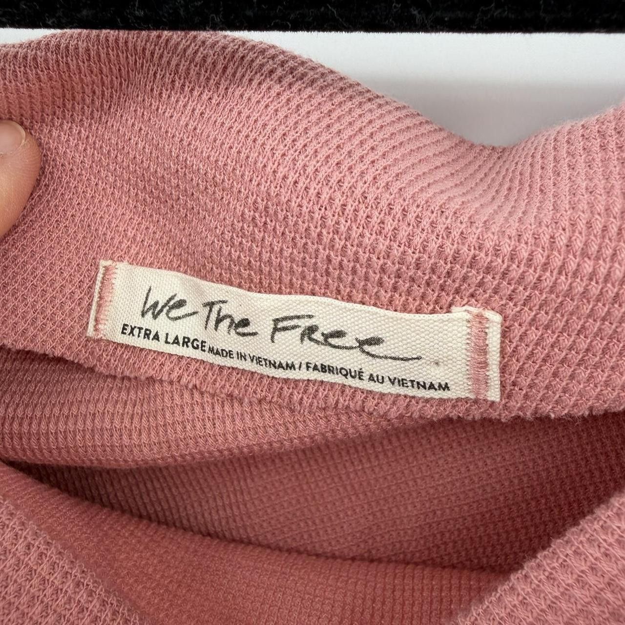 Free People Free People We the Free Fuji Thermal pink long sleeve top Size XL / US 12-14 / IT 48-50 - 4 Thumbnail
