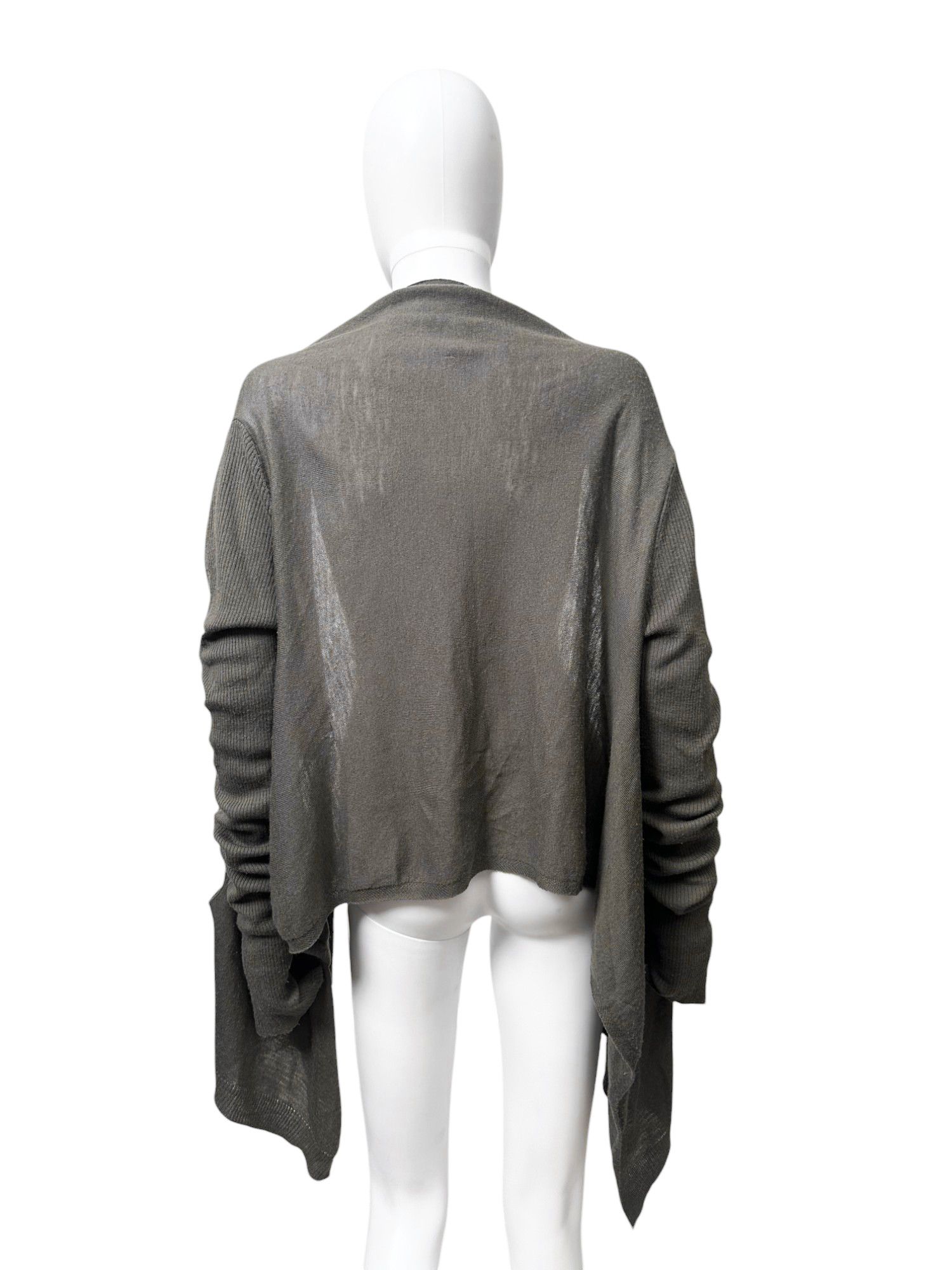 Rick Owens S/S 2006 Brown Holed Cardigan Size M / US 6-8 / IT 42-44 - 3 Thumbnail