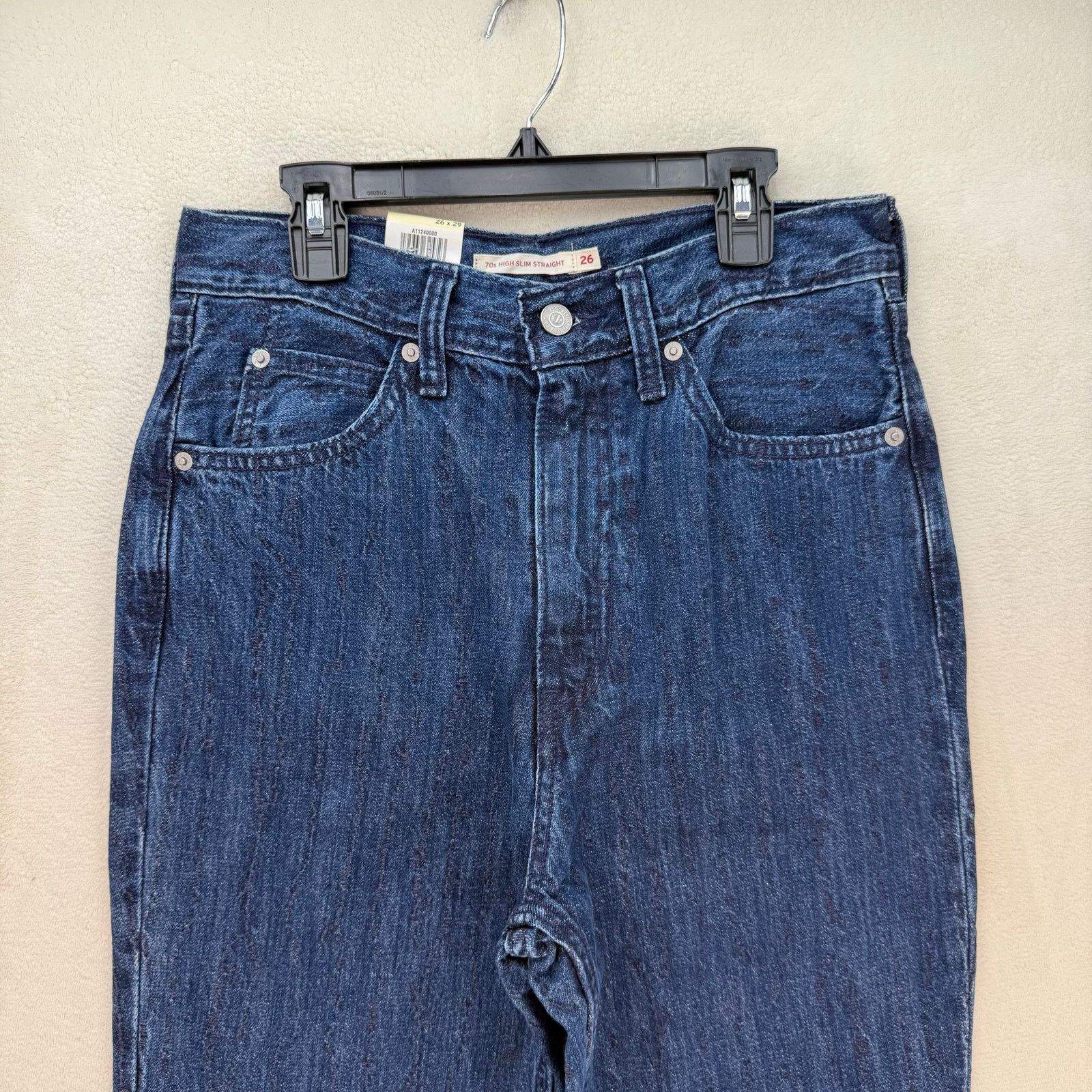 Levi's LEVI'S WELLTHREAD WOMEN'S 26X29 70'S HIGH RISE STRAIGHT FIT Size 26" / US 2 / IT 38 - 2 Thumbnail