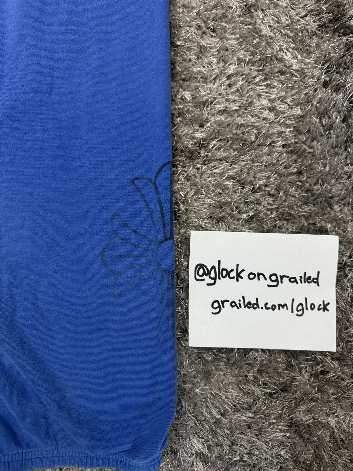 Chrome Hearts Chome Hearts Blue Horseshoe Logo Sweatpants Blue Vintage SzL Size US 34 / EU 50 - 5 Thumbnail