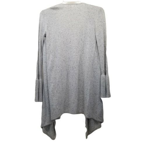 Anthropologie Moth XS Cardigan Sweater Gray Speckled Wool Cashmere Waterfa Size XS / US 0-2 / IT 36-38 - 2 Thumbnail