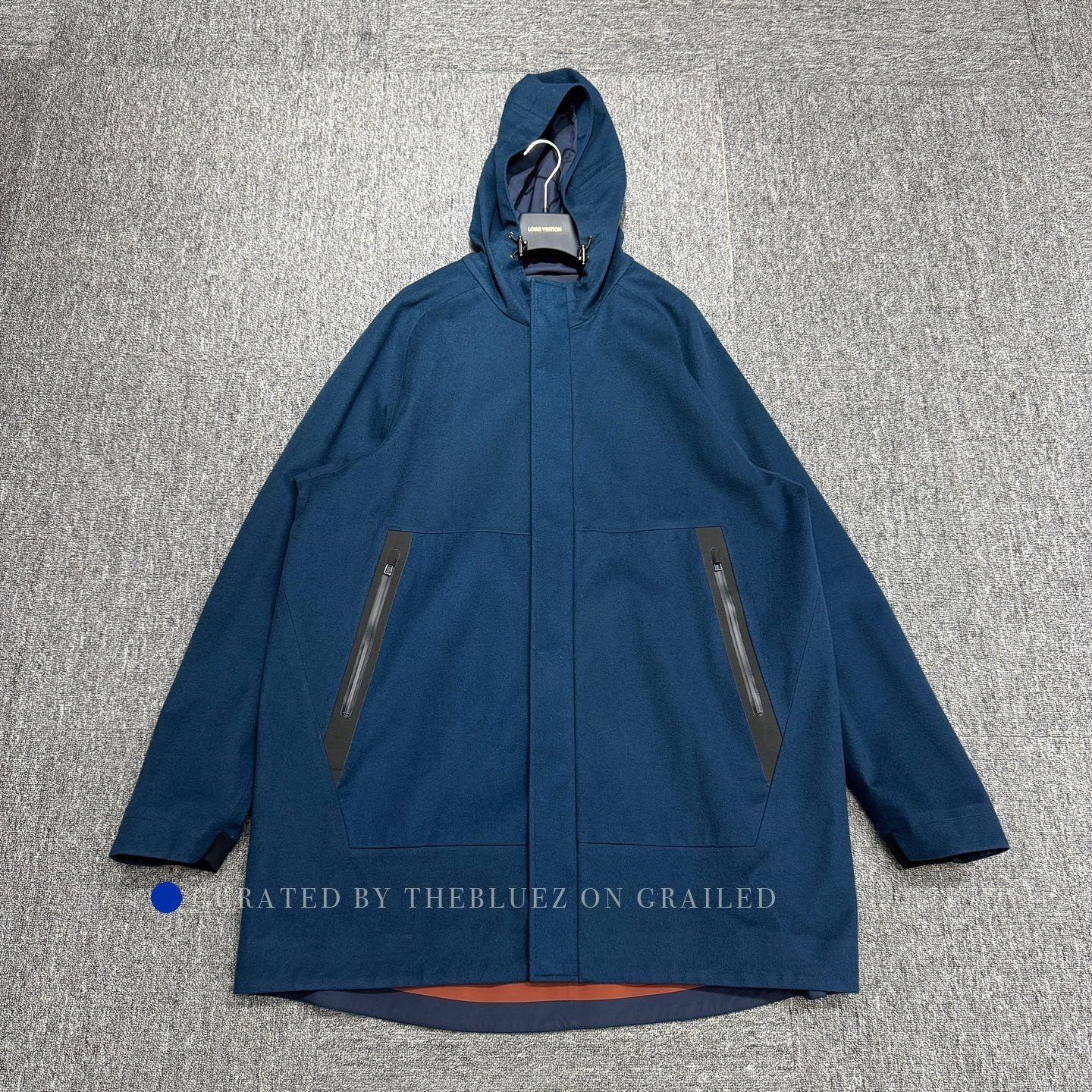 Loro Piana Blue Hooded Jacket with Zip Pockets - Size M Size US M / EU 48-50 / 2 - 1 Thumbnail