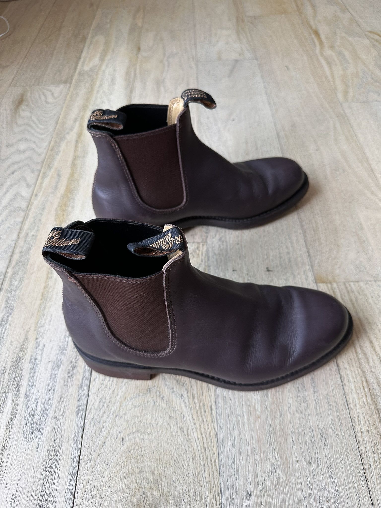 Drake's RM Williams x Drakes Gardener Boots Brown Greasy Kip Leather Size US 8 / EU 41 - 5 Thumbnail