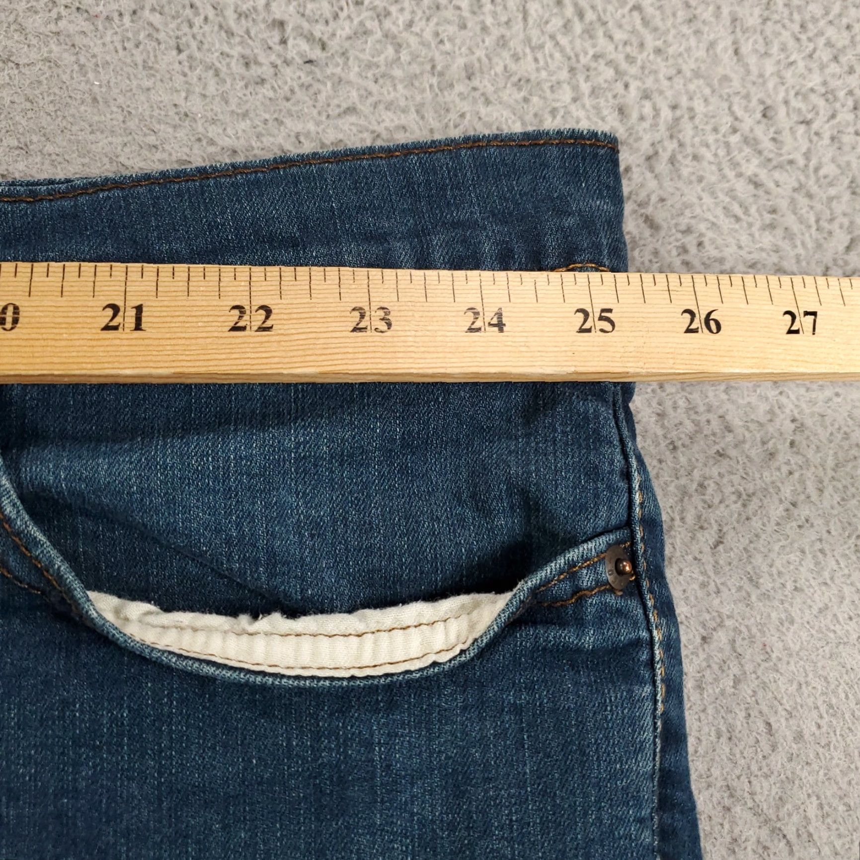 Levi's Levi's Jeans 541 Slim Straight 52x32 Blue Denim Stretch 5-Pocket Logo Zipper Button Men Big & Tall Size US 36 / EU 52 - 4 Thumbnail
