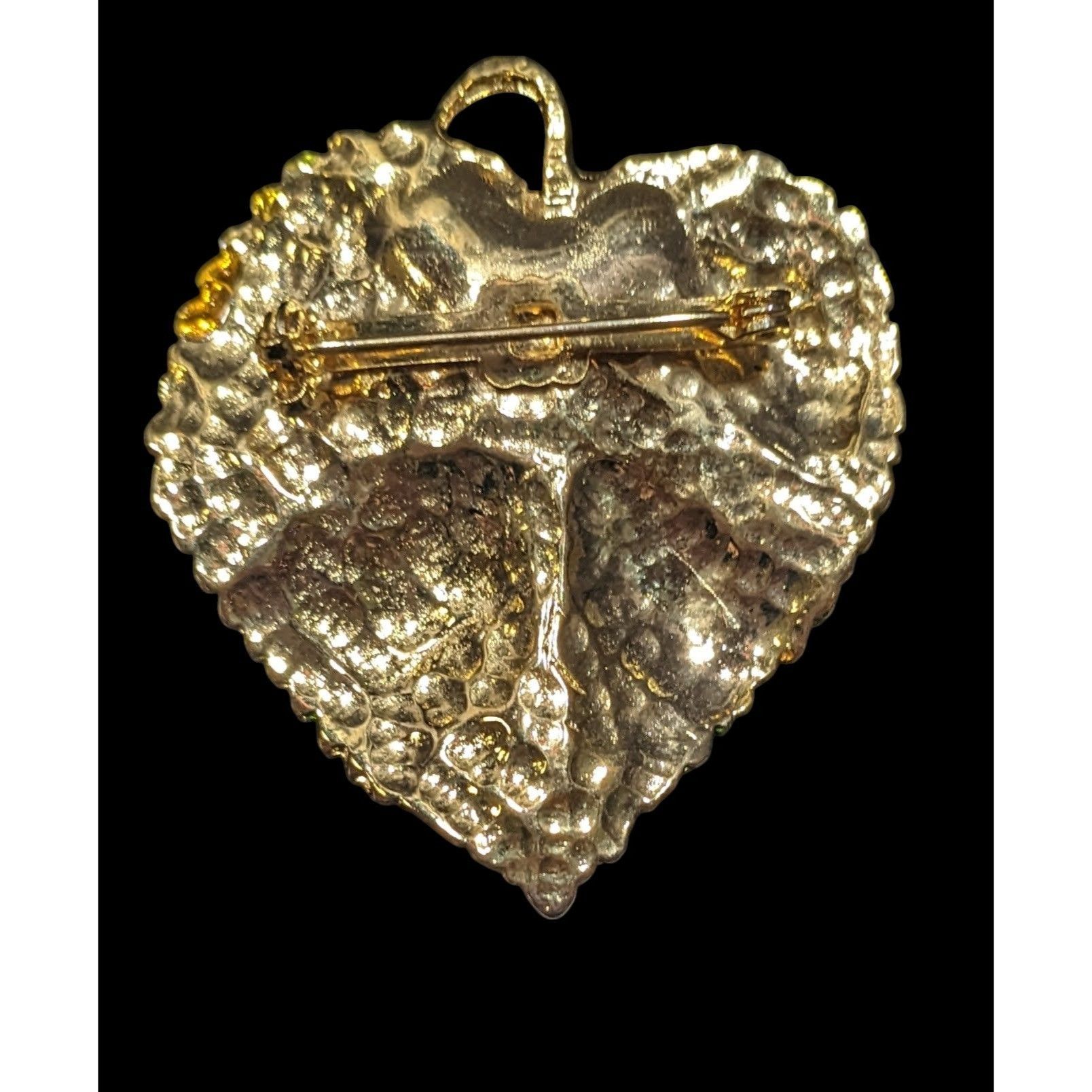 Other Vintage Cottagecore Green And Gold Tone Aspen Leaf Brooch Size ONE SIZE - 2 Thumbnail