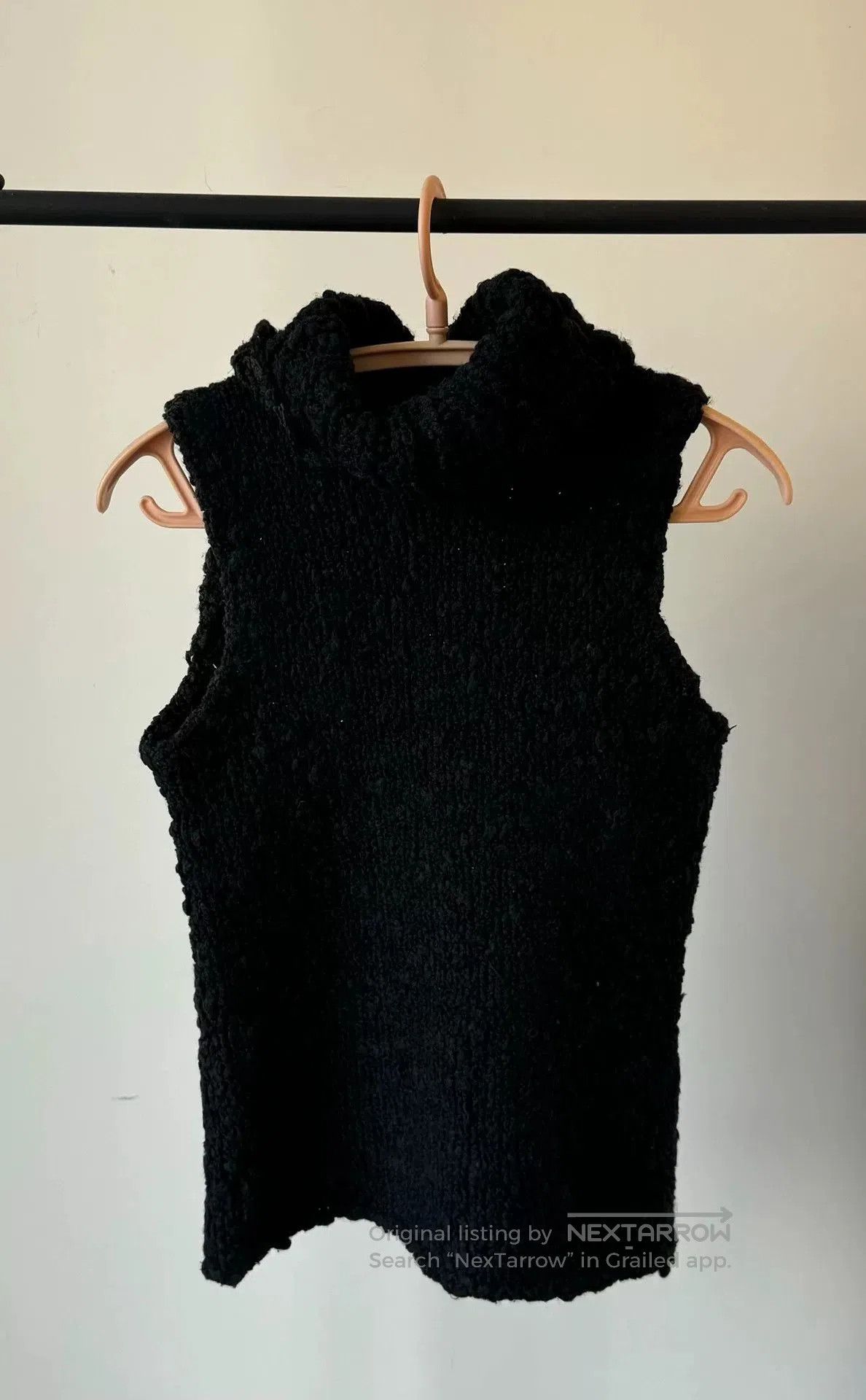 Chrome Hearts black knitted sleeveless turtleneck sweater. Size S / US 4 / IT 40 - 1 Thumbnail
