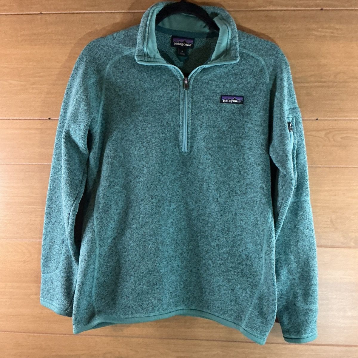 Patagonia Patagonia Women’s Medium Green Fleece Quarter-zip pullover Size M / US 6-8 / IT 42-44 - 1 Thumbnail