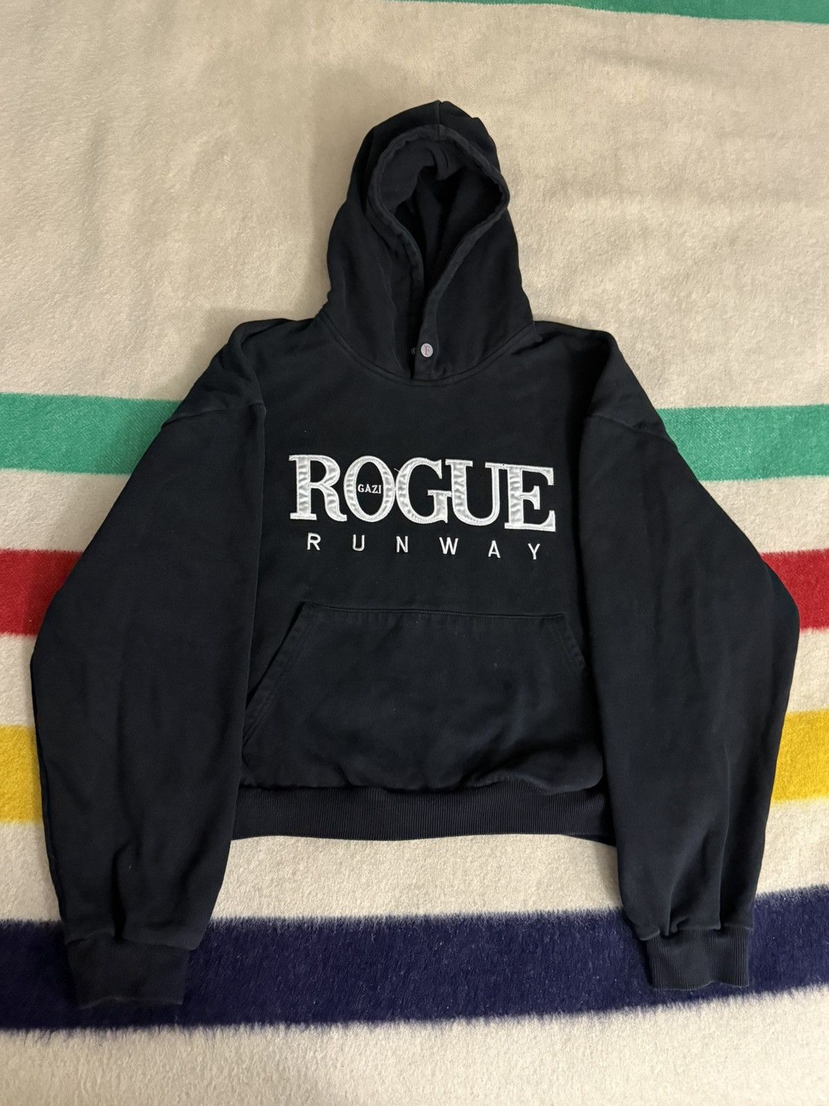 Fugazi 2025 Fugazi Trevor Gorji Runway Boxy Cropped Hoodie Medium Size US M / EU 48-50 / 2 - 1 Thumbnail