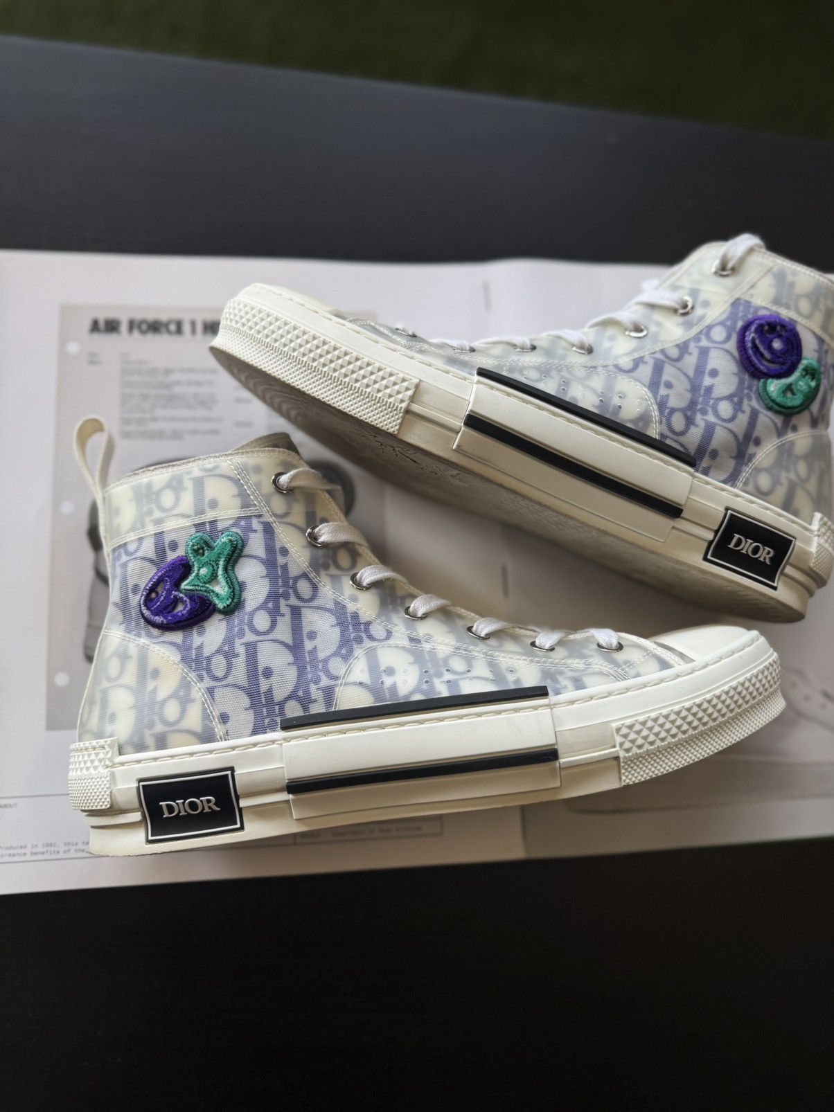 Dior Dior B23 Kenny Scharf High Top Sneakers 42EU/9US Size US 9 / EU 42 - 2 Thumbnail