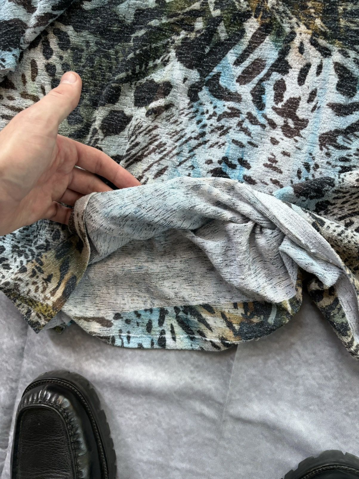 Japanese Brand × Other × Vintage 2000s JPG Style Longsleeve Y2K Vintage Animal Print Trompe L Size M / US 6-8 / IT 42-44 - 5 Thumbnail