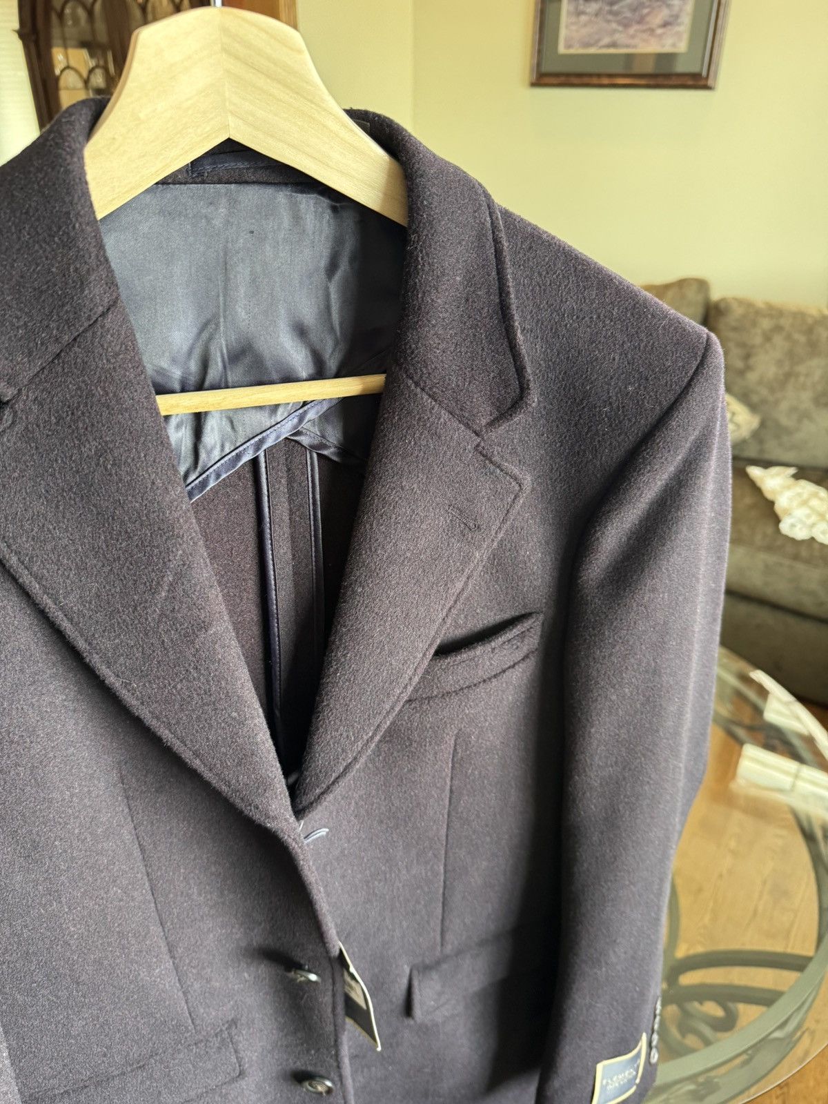 Jack Victor Jack Victor Deep Purple Wool Overcoat Size US S / EU 44-46 / 1 - 6 Thumbnail