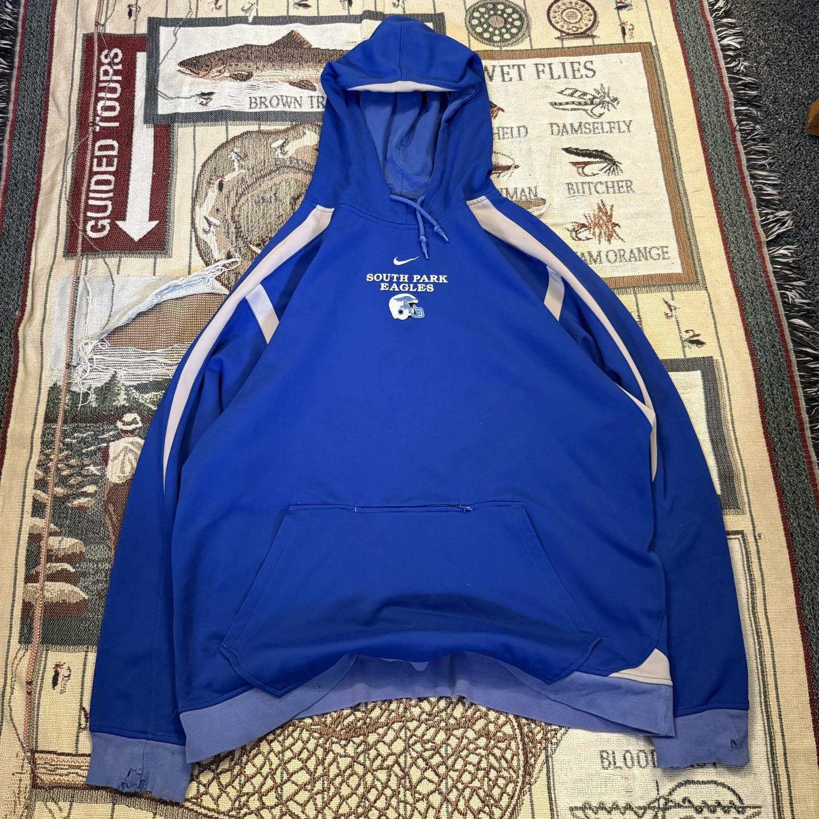 Nike Rare Nike Team Center Swoosh USA South Park Football Hoodie Size US L / EU 52-54 / 3 - 1 Thumbnail
