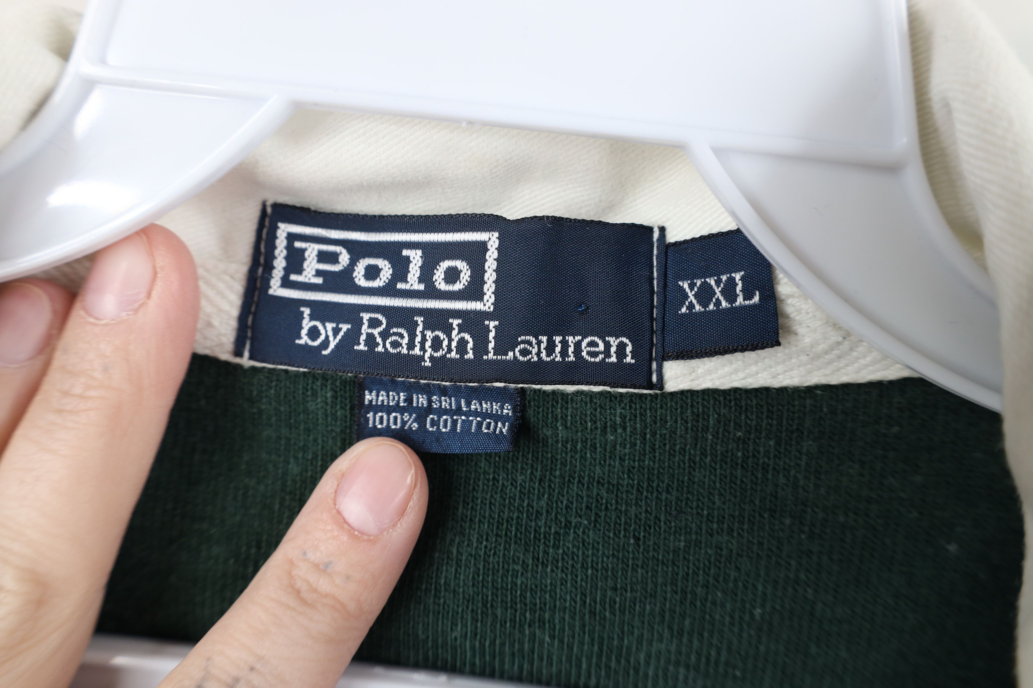 Ralph Lauren Vintage 90s Ralph Lauren Long Sleeve Rugby Polo Shirt Size US XXL / EU 58 / 5 - 9 Thumbnail