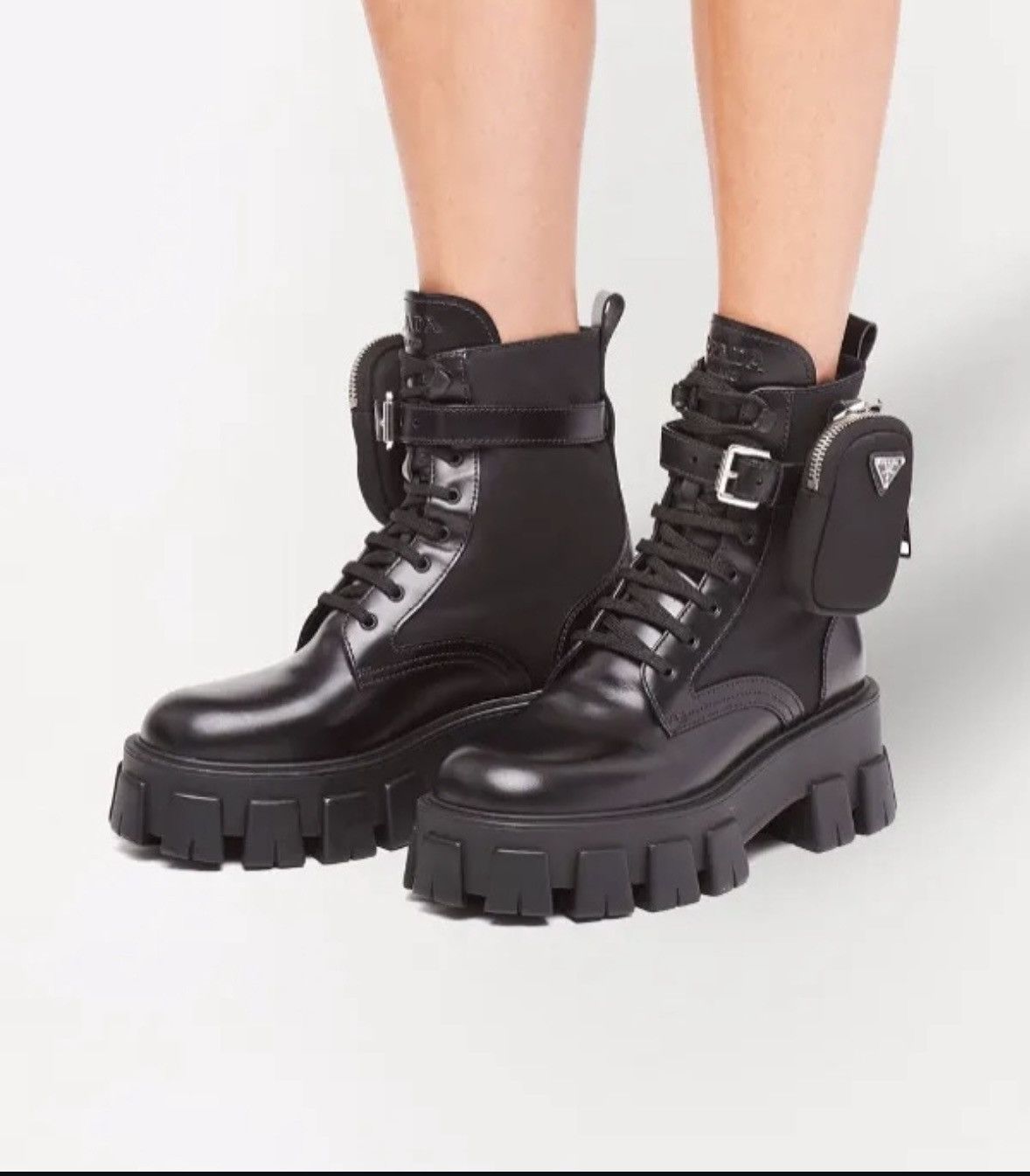 Prada Prada Monolith leather boots Size US 7 / IT 37 - 13 Thumbnail