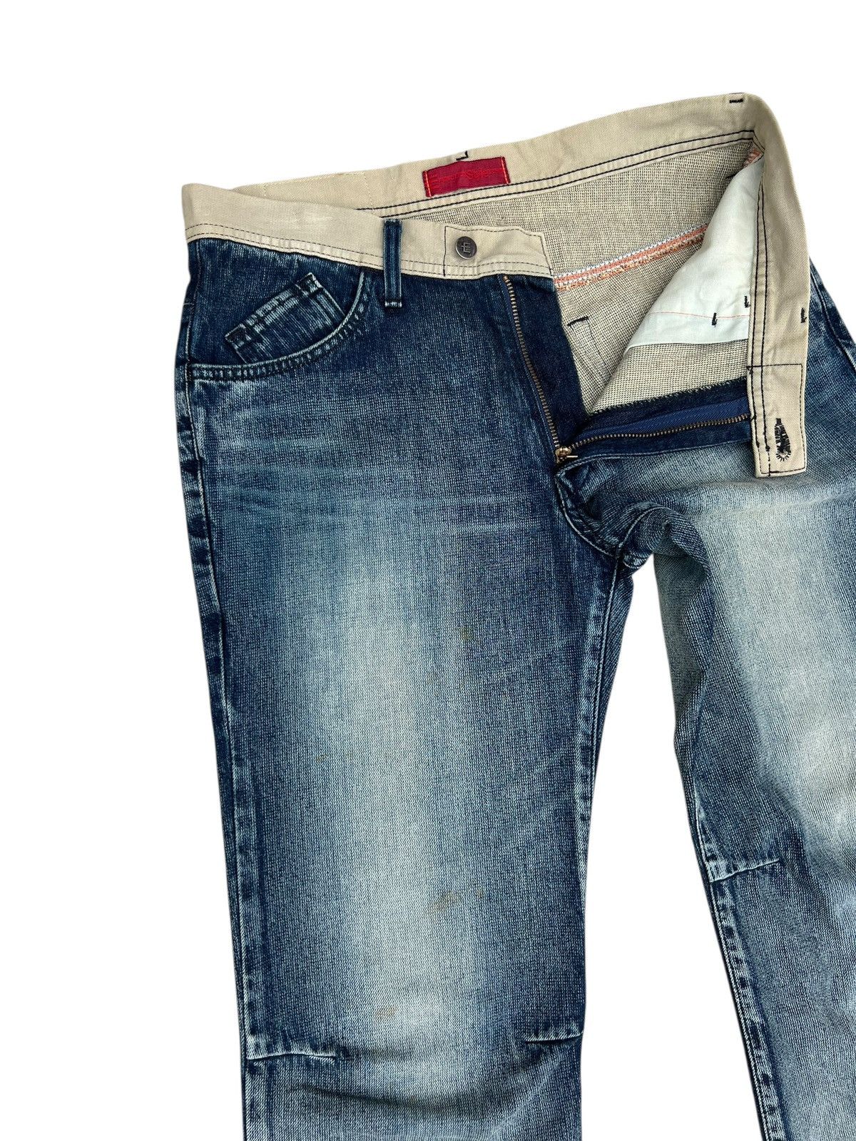 Edwin 2000s Edwin E-Function Mud Wash Fade Denim Bootcut Jeans Size US 32 / EU 48 - 8 Thumbnail