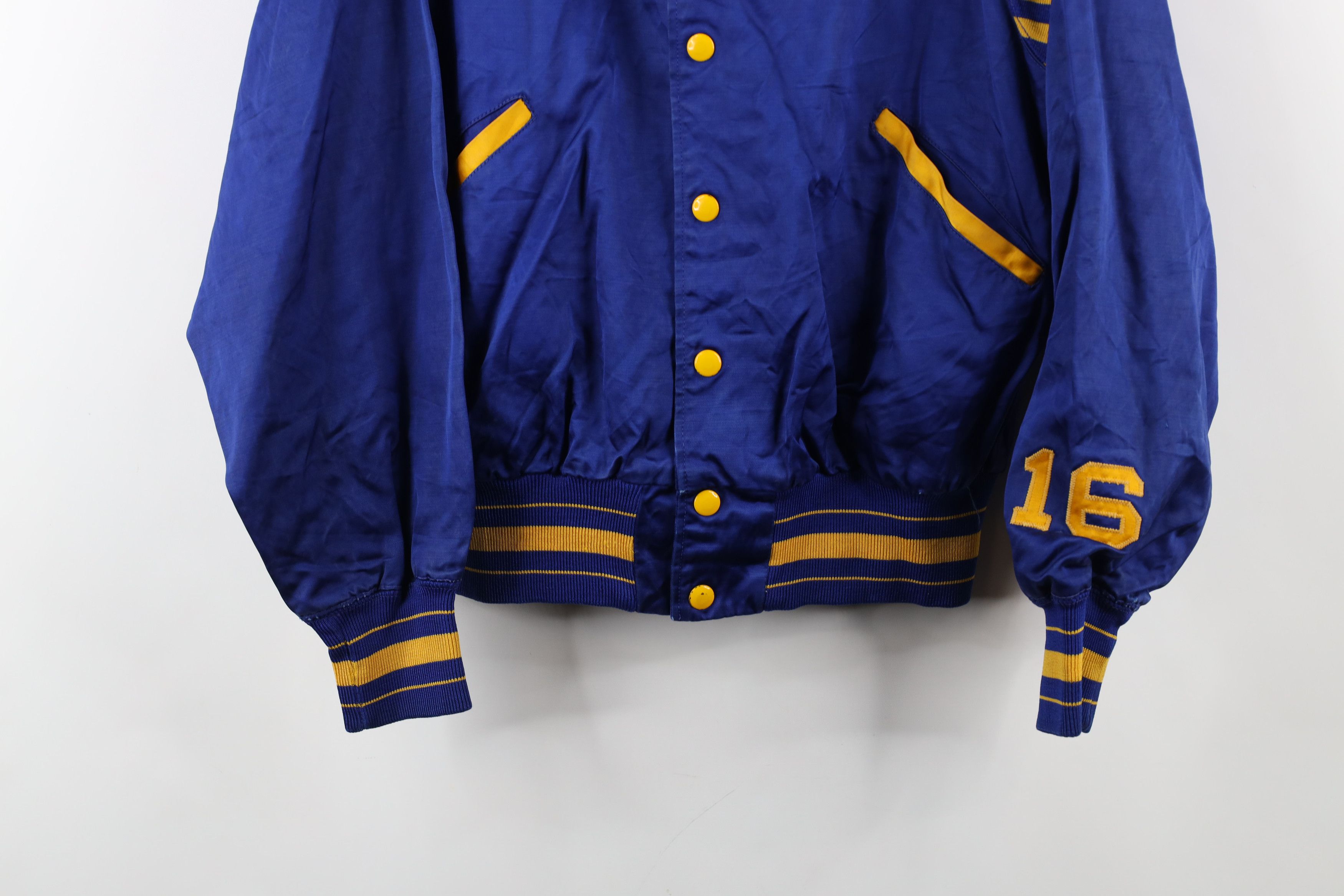 Vintage Vintage 50s Gabardine Rayon Cape Neck Varsity Jacket USA Size US S / EU 44-46 / 1 - 3 Thumbnail