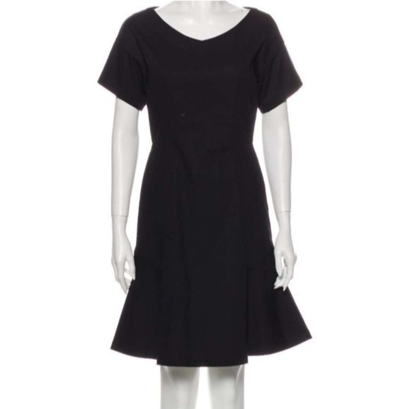 Piazza Sempione PIAZZA SEMPIONE Black A-Line Mini Dress w/ Tags, M/US6/IT42 Size M / US 6-8 / IT 42-44 - 4 Thumbnail