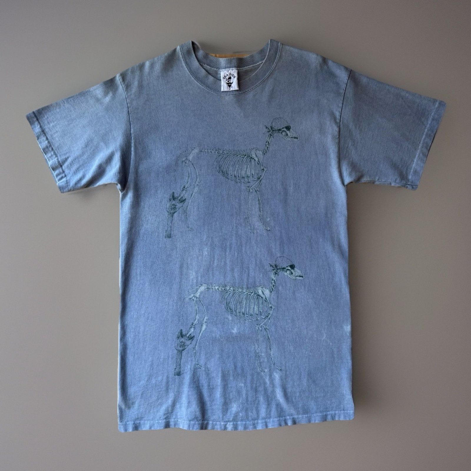 Vintage Vintage Sea Dog Shirt Medium Blue 90s Pirate Skeleton Surf Size US M / EU 48-50 / 2 - 1 Thumbnail