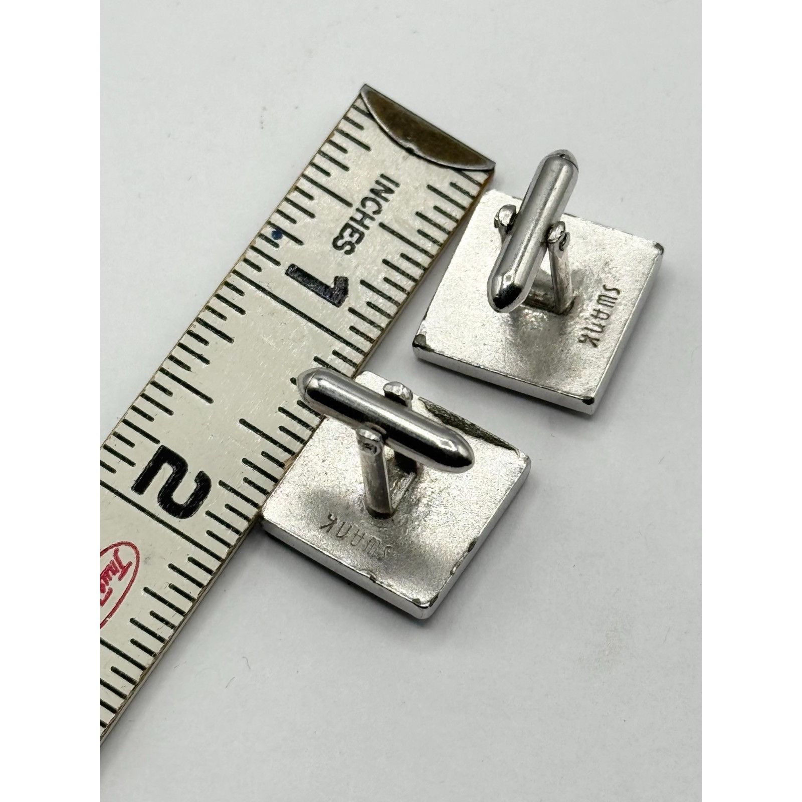Other Vintage Swank Silver black lion shield cufflinks Size ONE SIZE - 4 Thumbnail