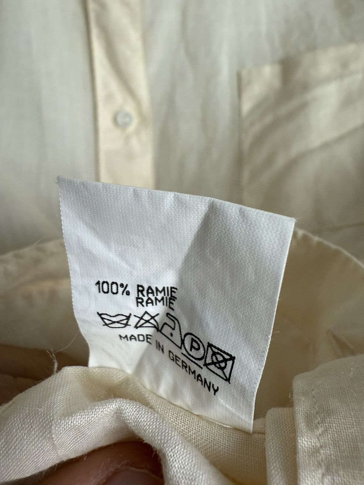 Designer × Jil Sander × Vintage Vintage y2k Jil Sander cream longsleeve shirt M designer 00s Size M / US 6-8 / IT 42-44 - 6 Thumbnail