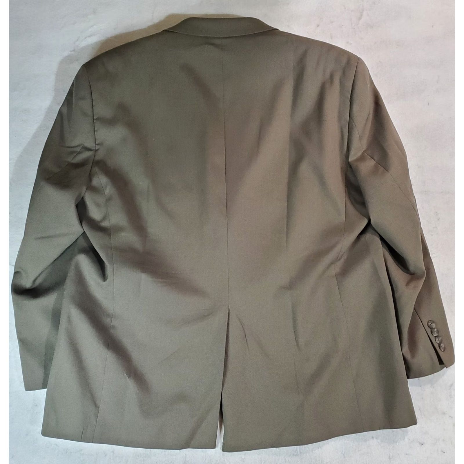 Chaps VINTAGE CHAPS Ralph Lauren Signature Blazer Mens 48R Tan 100% Wool Sports Coat Jacket Coat Size 48R - 6 Thumbnail