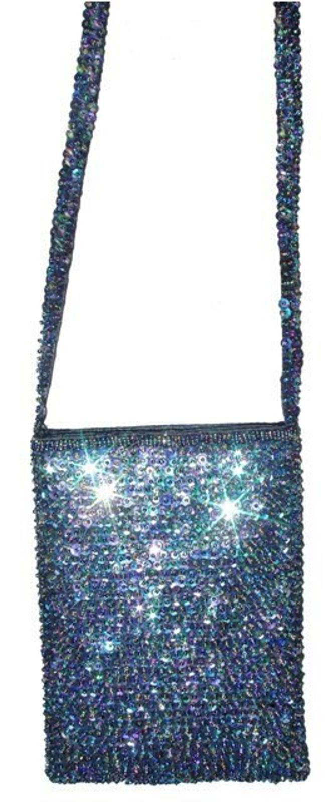 Designer Sequin Purse PEACOCK Size ONE SIZE - 1 Preview