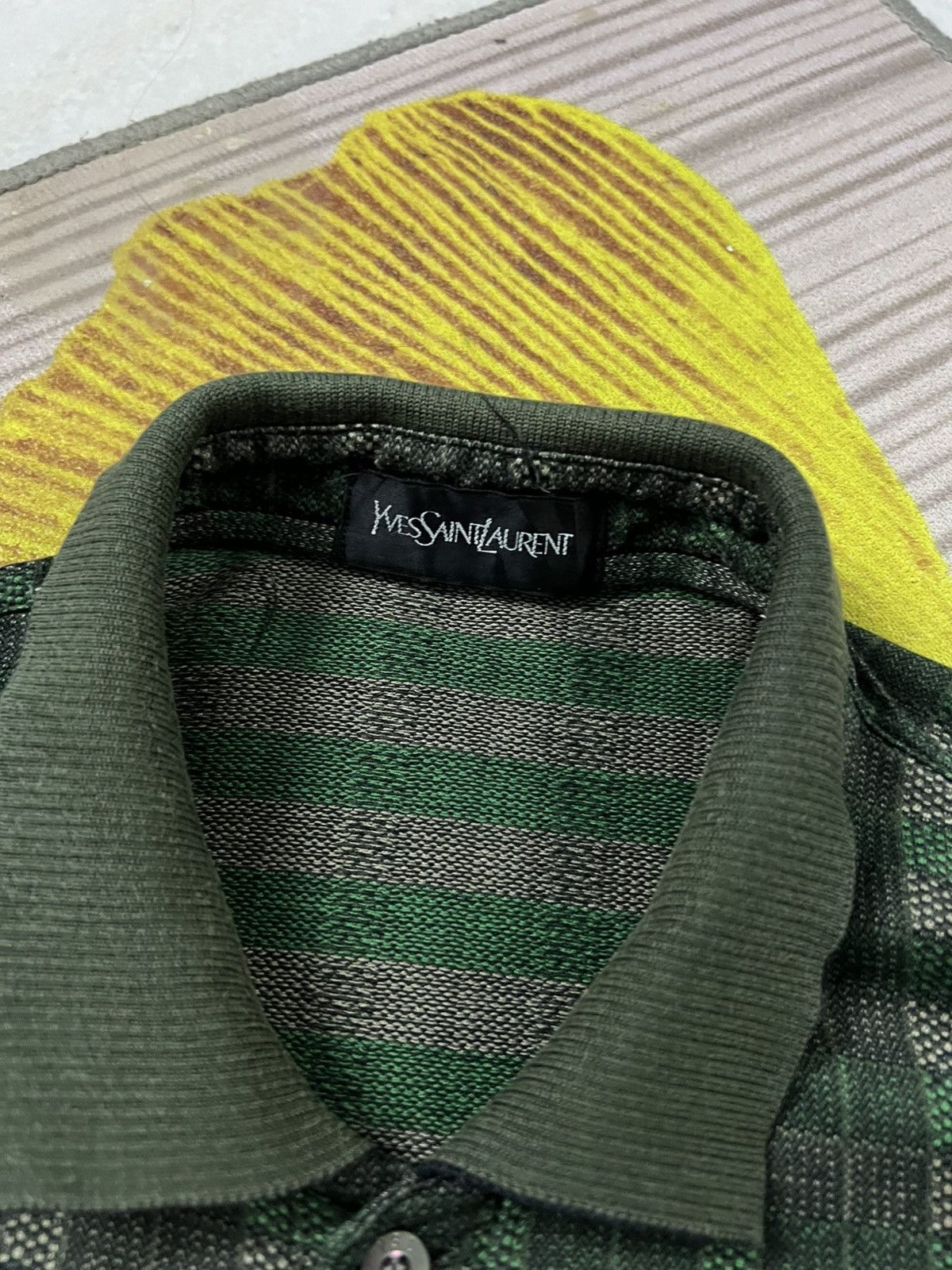 Vintage × Yves Saint Laurent Vintage 90’s Yves Saint Laurent Shirt Long Sleeve Size US M / EU 48-50 / 2 - 8 Thumbnail