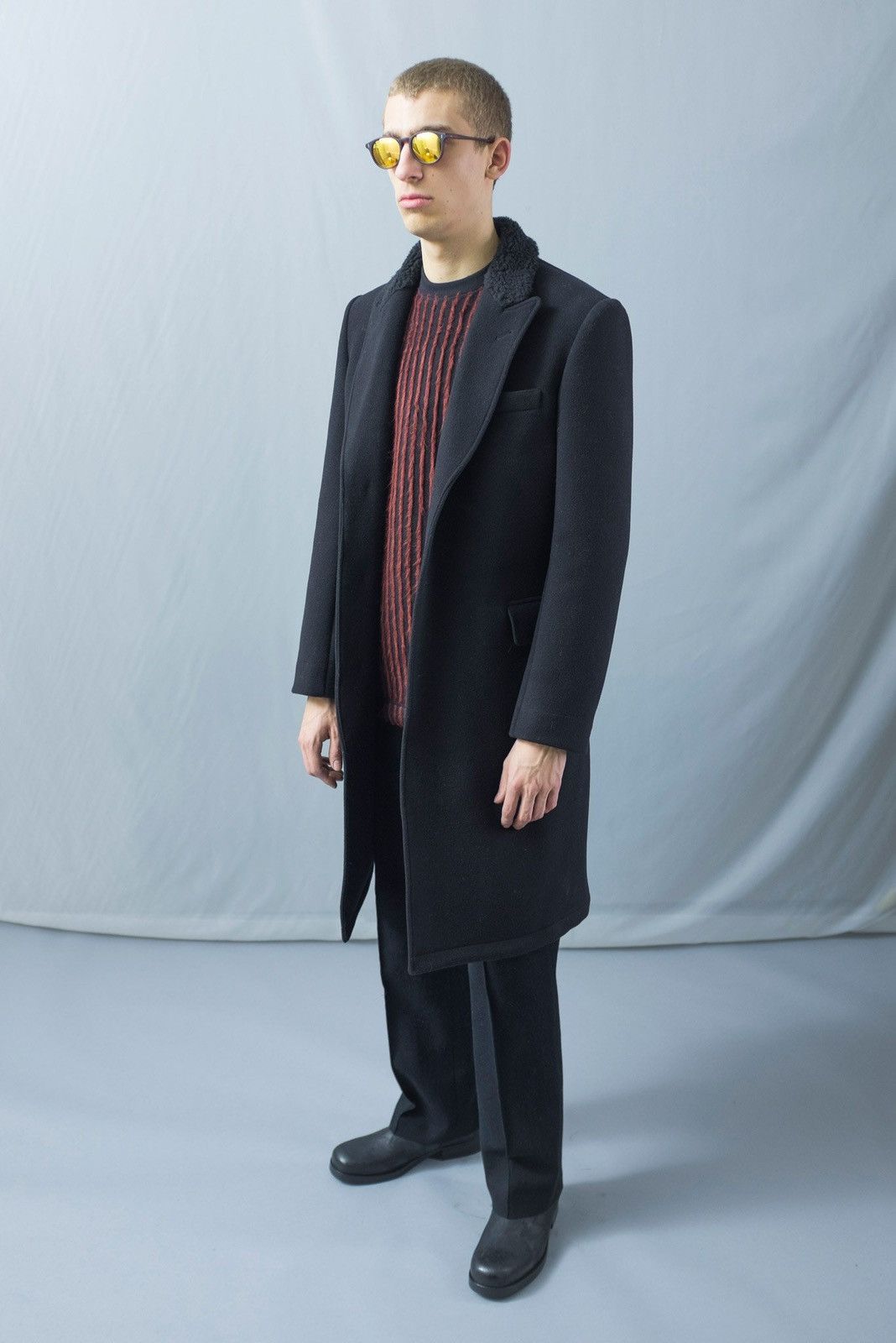 Our Legacy FW2015 Heavy Camel Wool Coat Navy Size US M / EU 48-50 / 2 - 2 Thumbnail