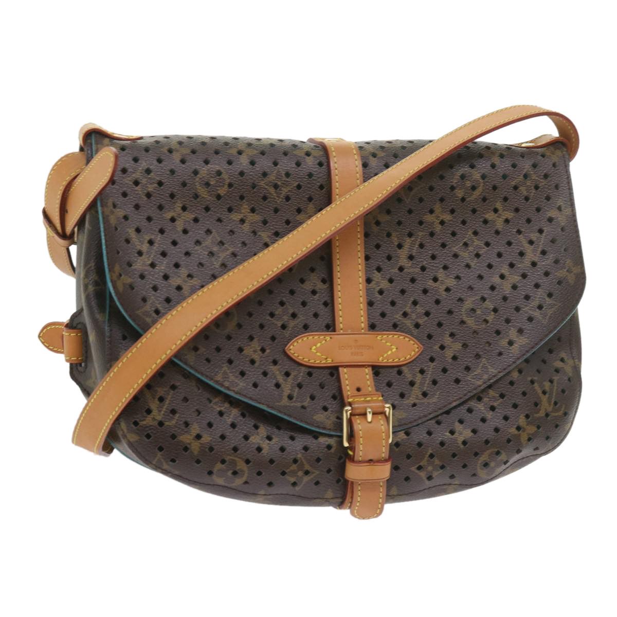 Louis Vuitton Saumur Brown Canvas Shoulder Bag (Pre-Owned) Size ONE SIZE - 1 Thumbnail