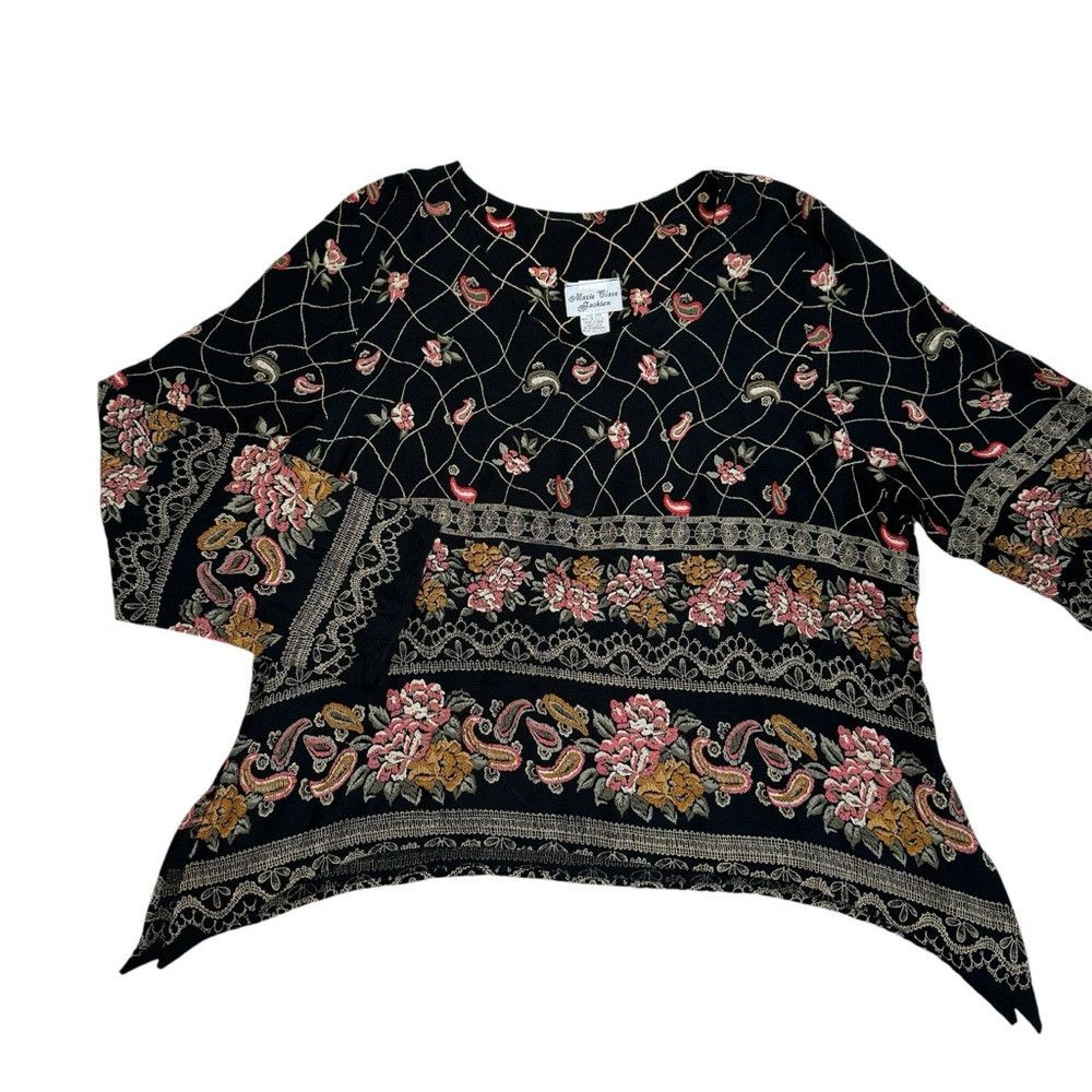 Other NWT New Vintage Marie Clare Fashion Top Made In USA Size 18 Size XXL / US 16-18 / IT 52-54 - 5 Thumbnail