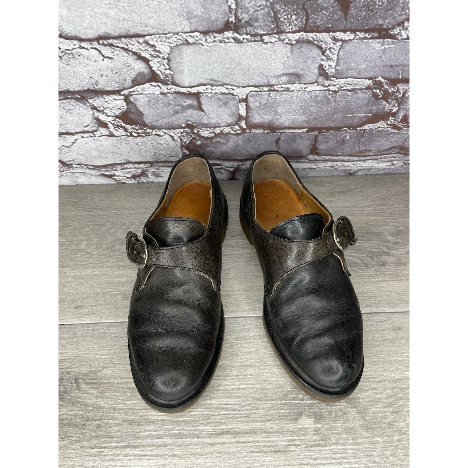 Dr. Martens VTG Dr. Martens Brown Leather Monk Strap Loafer England Shoe Size US 5 / IT 35 - 2 Thumbnail