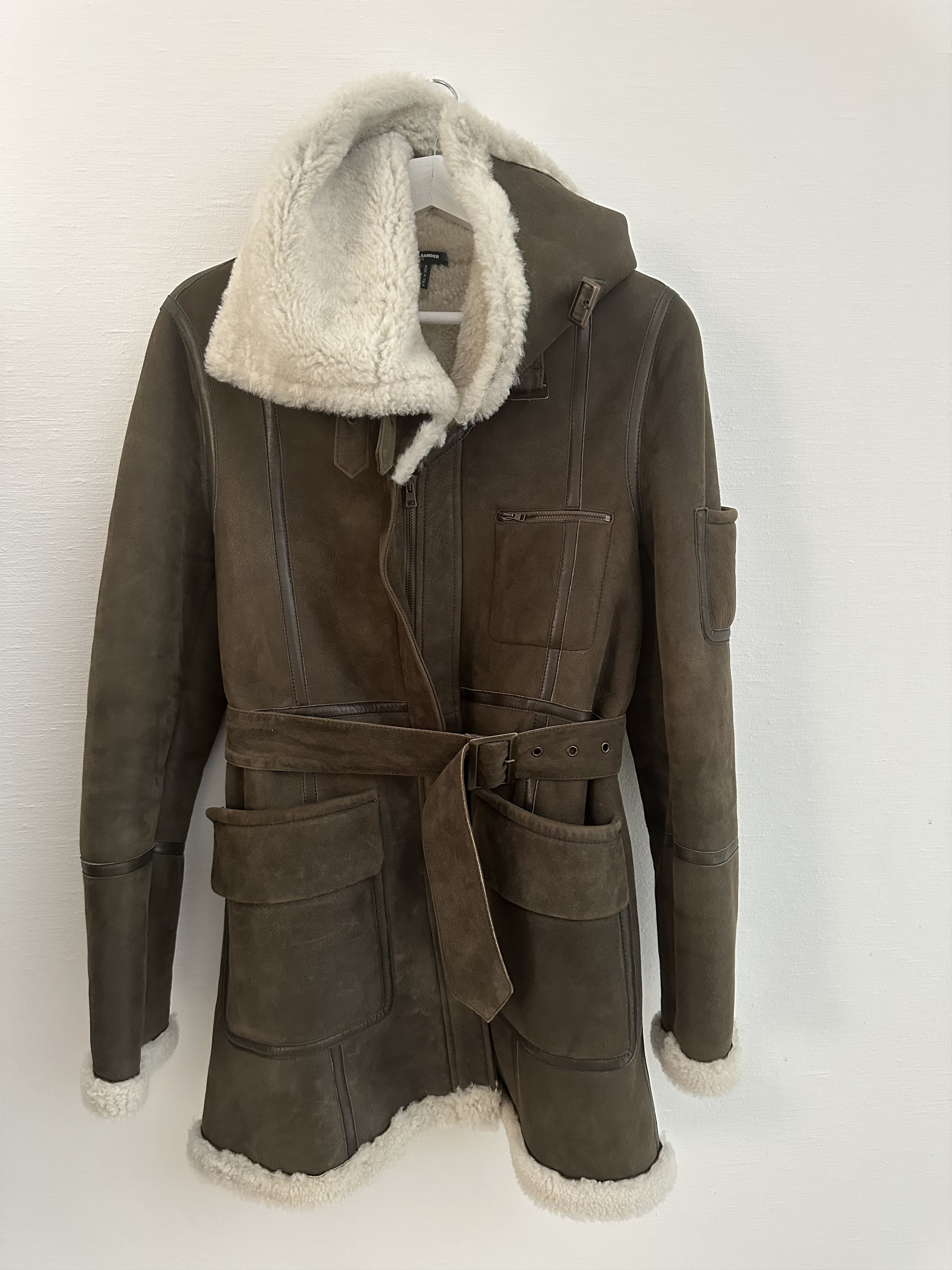 Jil Sander Jil Sander Navy Shearling Aviator olive Size S / US 4 / IT 40 - 12 Thumbnail