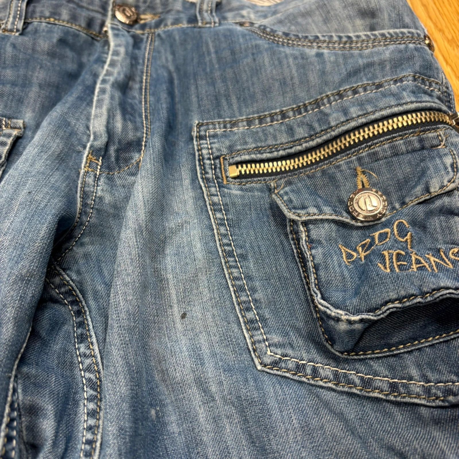 Japanese Brand Prodigy Multi-Pocket Cargo Jeans Size US 34 / EU 50 - 5 Thumbnail