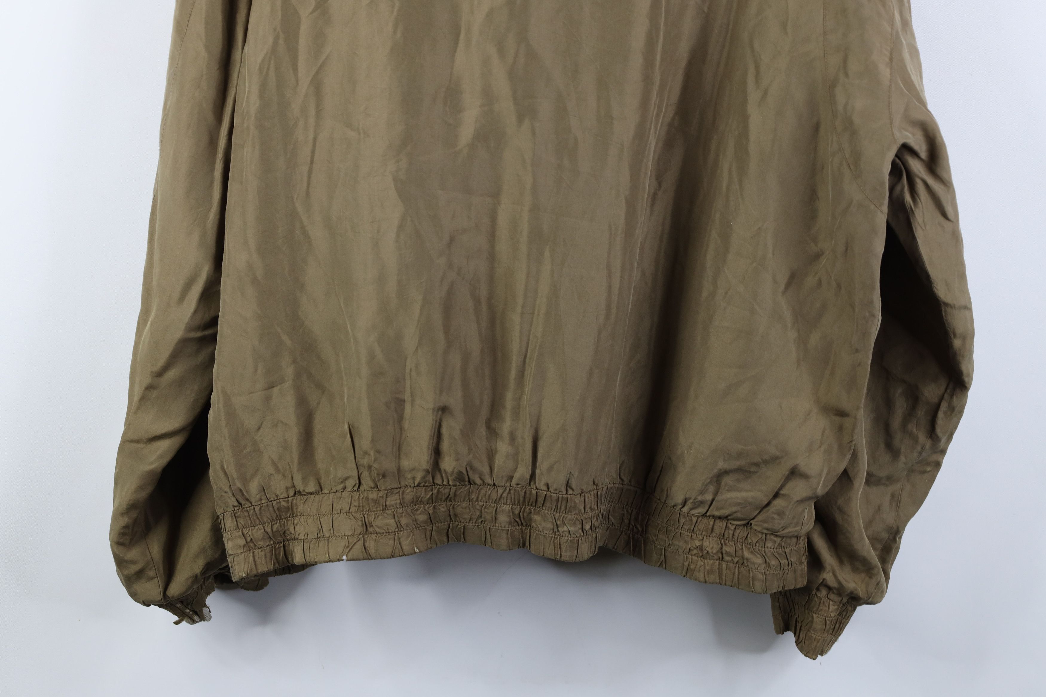 Vintage Vintage 90s Streetwear Silk Cafe Racer Bomber Jacket Green Size US L / EU 52-54 / 3 - 15 Thumbnail