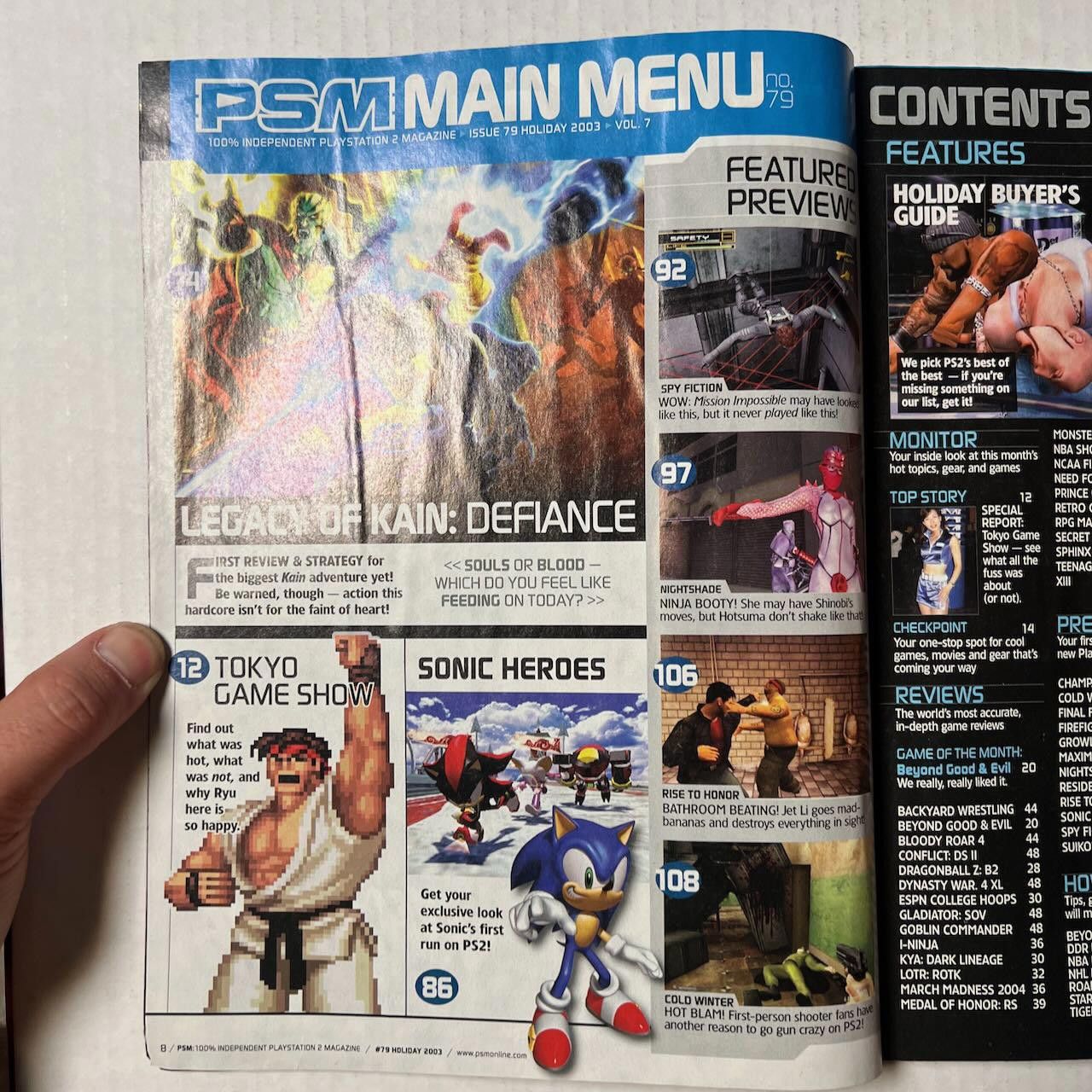 Playstation VTG PSM Magazine #79 Holiday 2003 Buyer’s Guide No Disc Size ONE SIZE - 5 Thumbnail