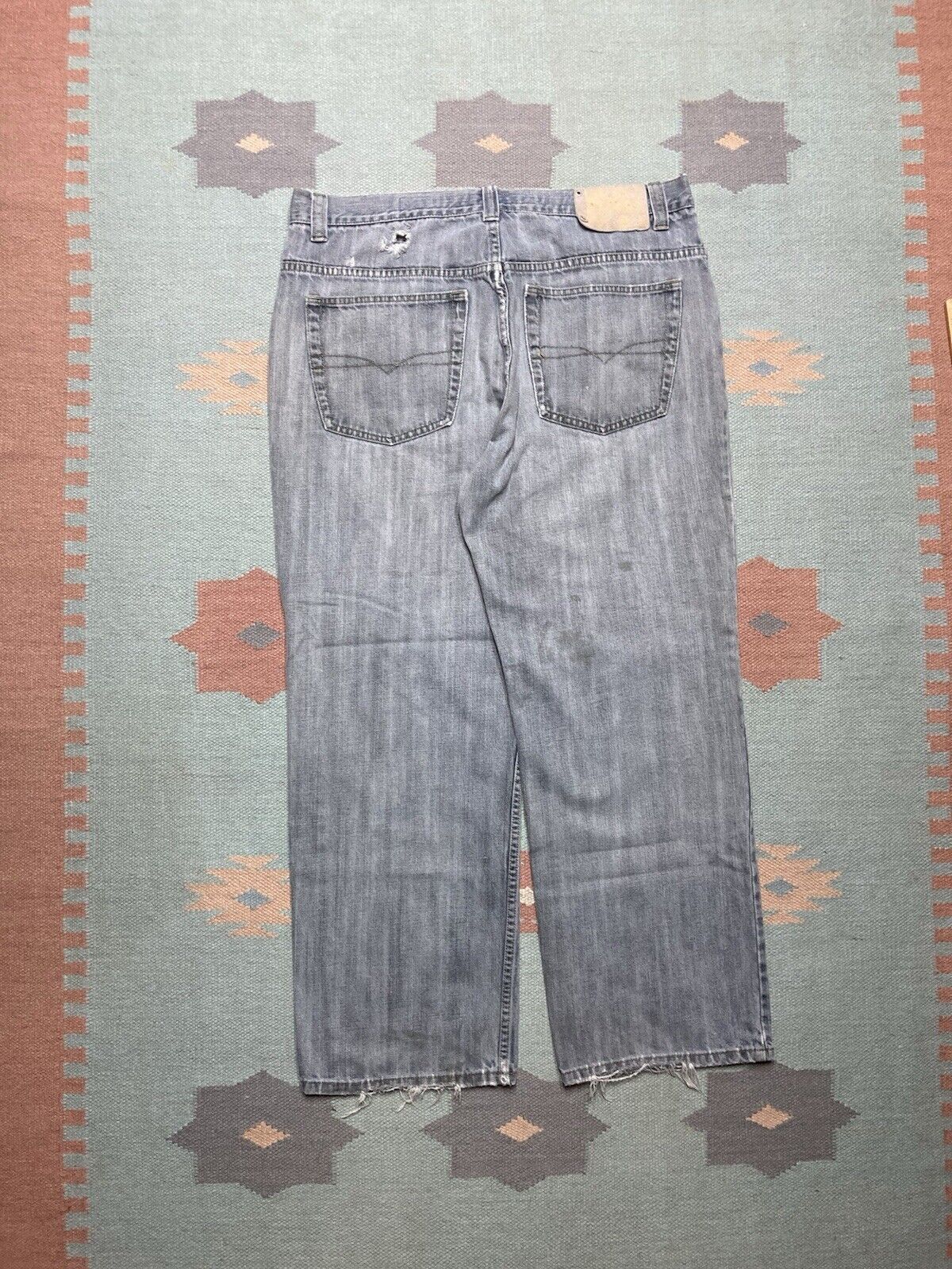 Pepe Jeans × Vintage y2k baggy jeans Pepe faded distressed grunge skater 36x29 Size US 36 / EU 52 - 1 Thumbnail