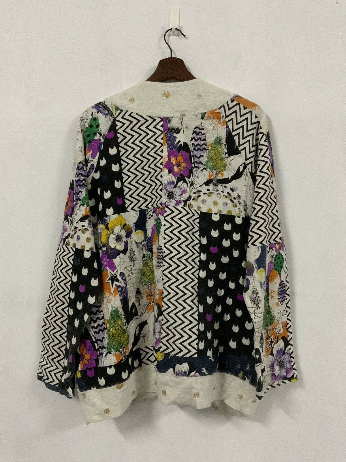 Japanese Brand Scolar Multicolor Cardigan Size US M / EU 48-50 / 2 - 2 Thumbnail