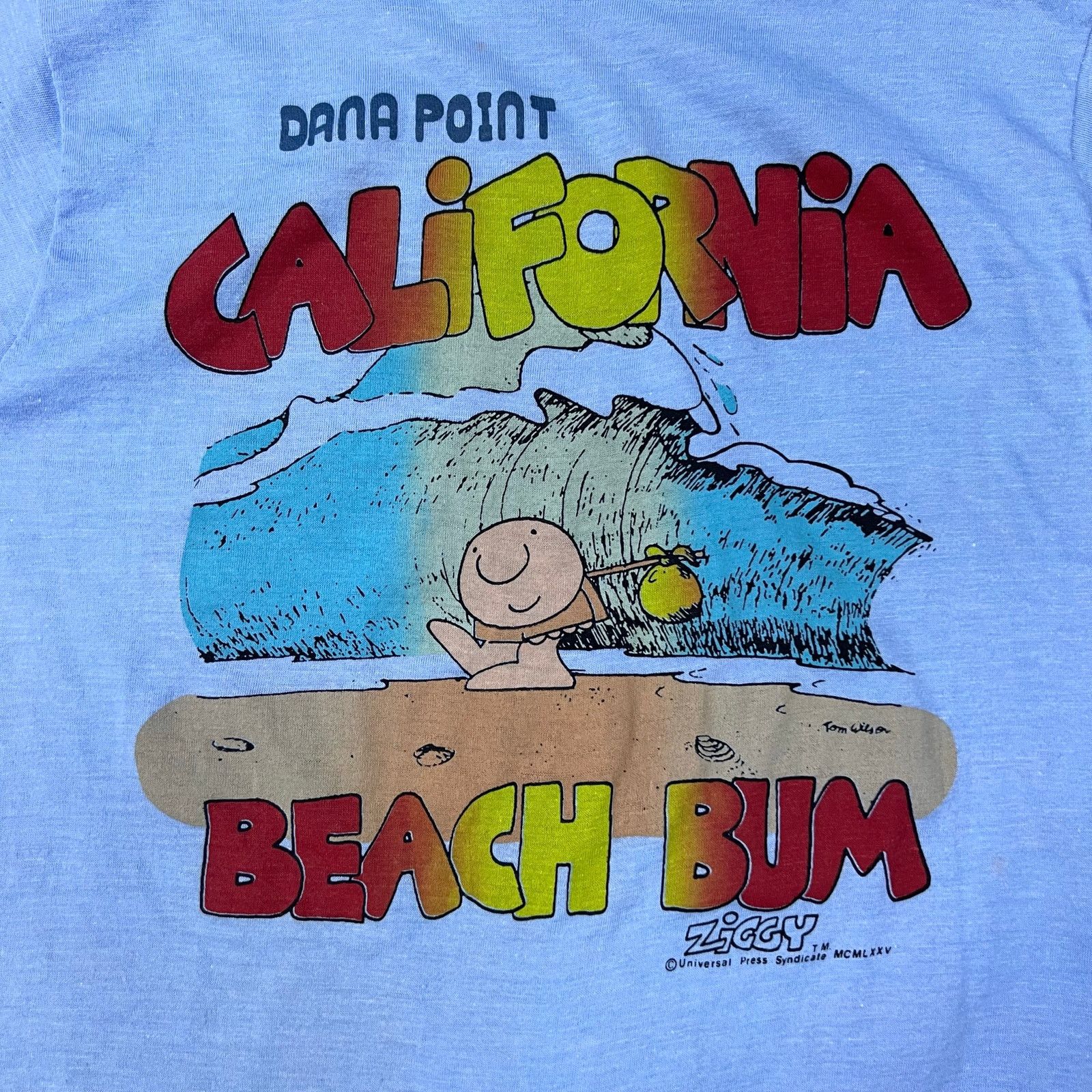 Vintage Vintage 1975 Ziggy California Beach Bum T Shirt Spring Break Size US S / EU 44-46 / 1 - 4 Thumbnail