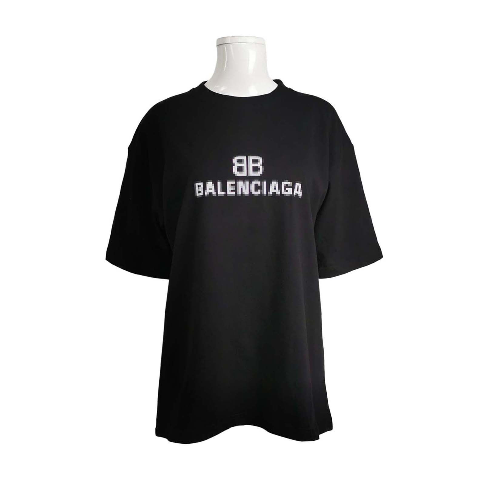 Balenciaga Balenciaga Pixelated Logo T-Shirt Size L Size US L / EU 52-54 / 3 - 1 Thumbnail