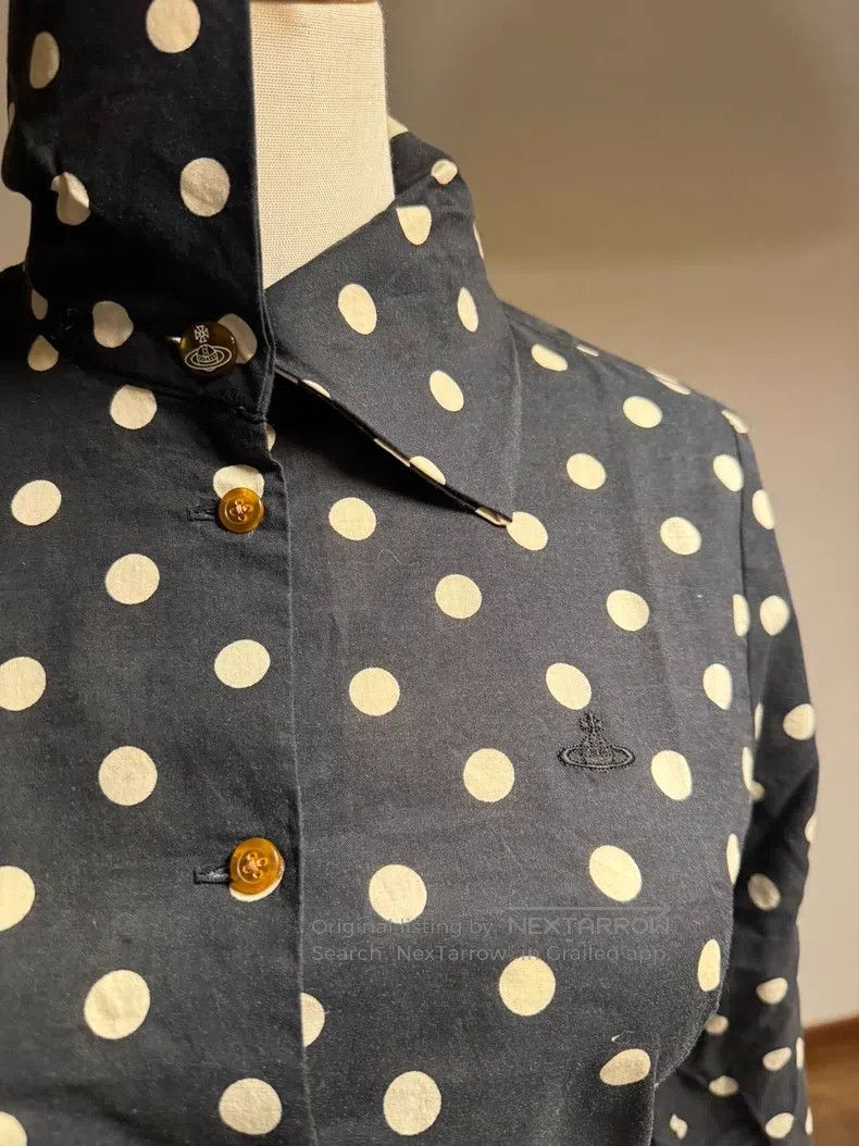 Vivienne Westwood Vivienne Westwood Black vintage polka dot shirt with black Size M / US 6-8 / IT 42-44 - 3 Thumbnail