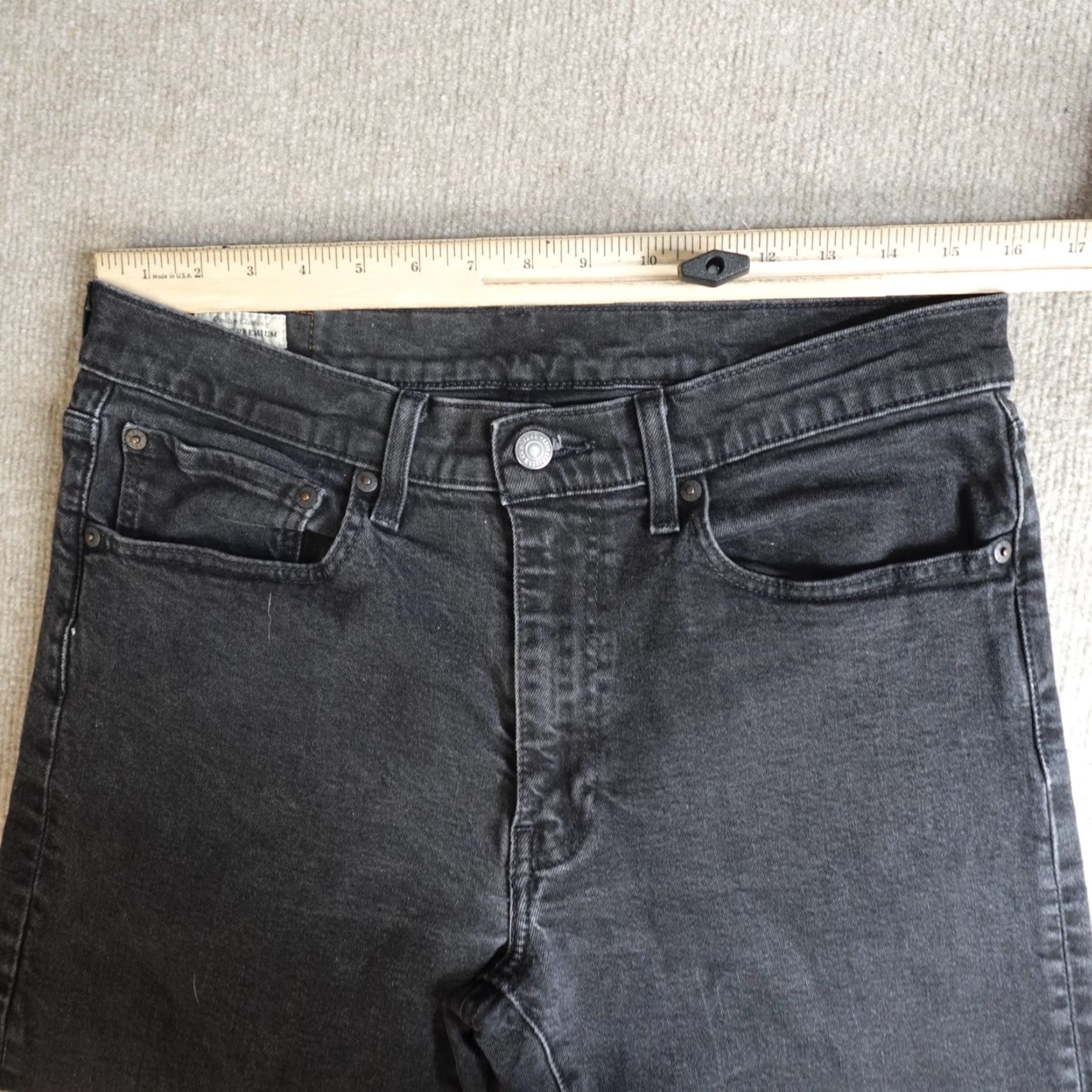 Levi's Levi's Premium 502 Jeans 32 x 30 Black Regular Men Stretch Belt Loops Denim Solid Vintage: No Size US 32 / EU 48 - 5 Thumbnail