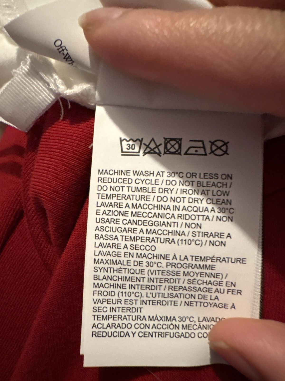 Off-White Shared Logo Skate Cotton T-Shirt Size US L / EU 52-54 / 3 - 5 Thumbnail